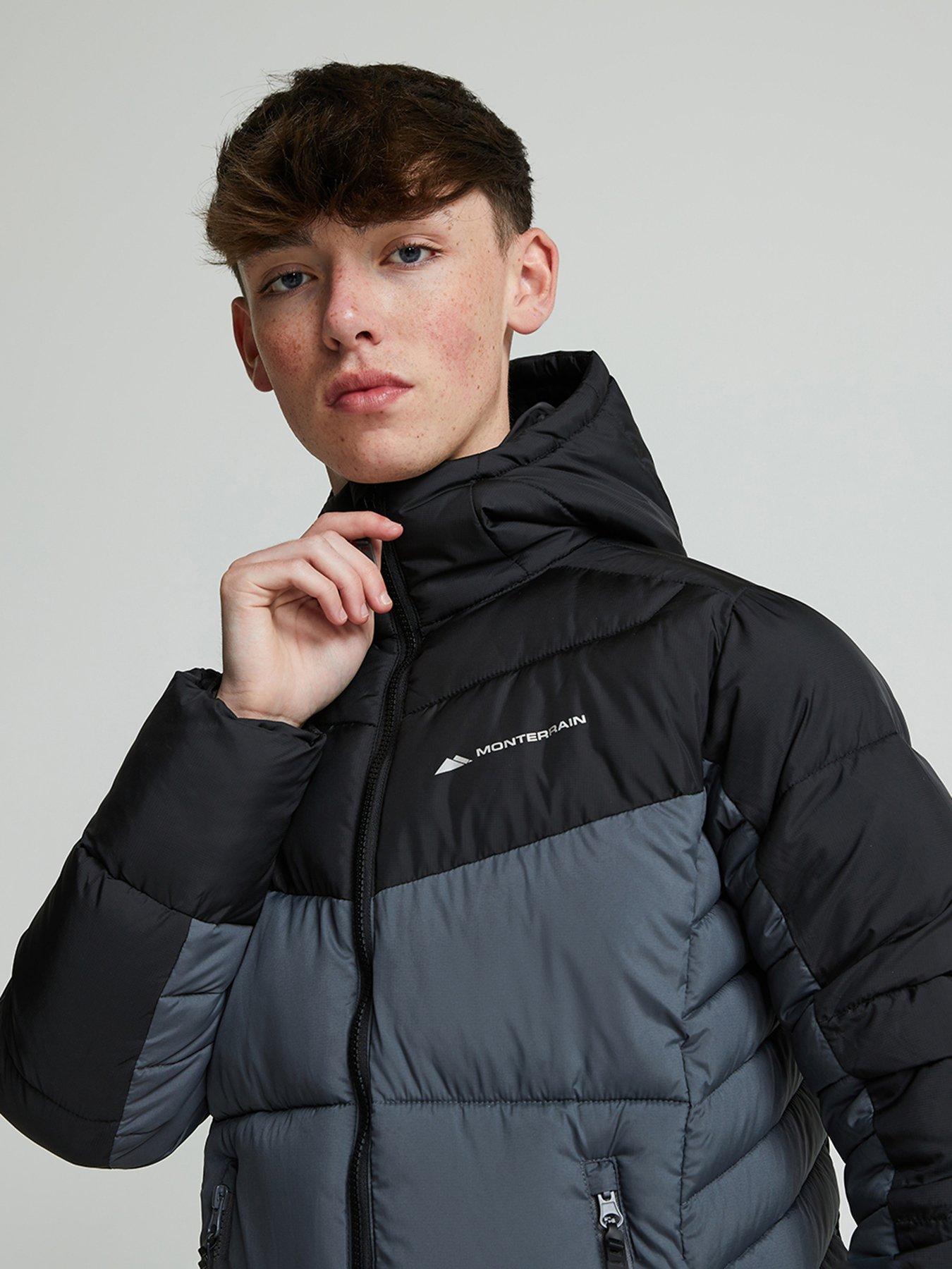 Image 5 of 5 of Monterrain Boys Apex 3.0 Puffer Jacket - Jet Black / Iron Gate