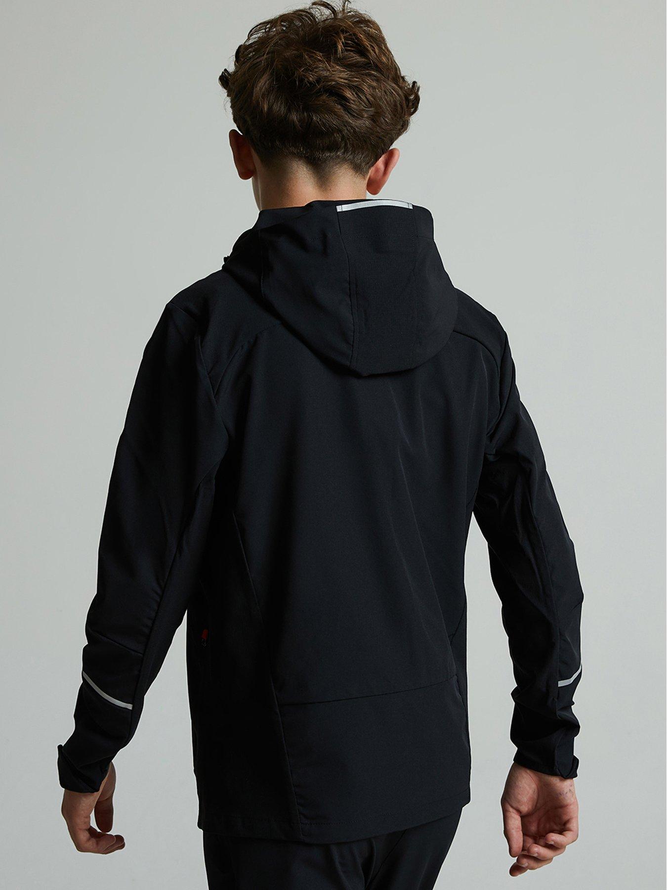 Image 2 of 6 of Monterrain Boys Beta Woven Jacket - Jet Black / High Risk Red