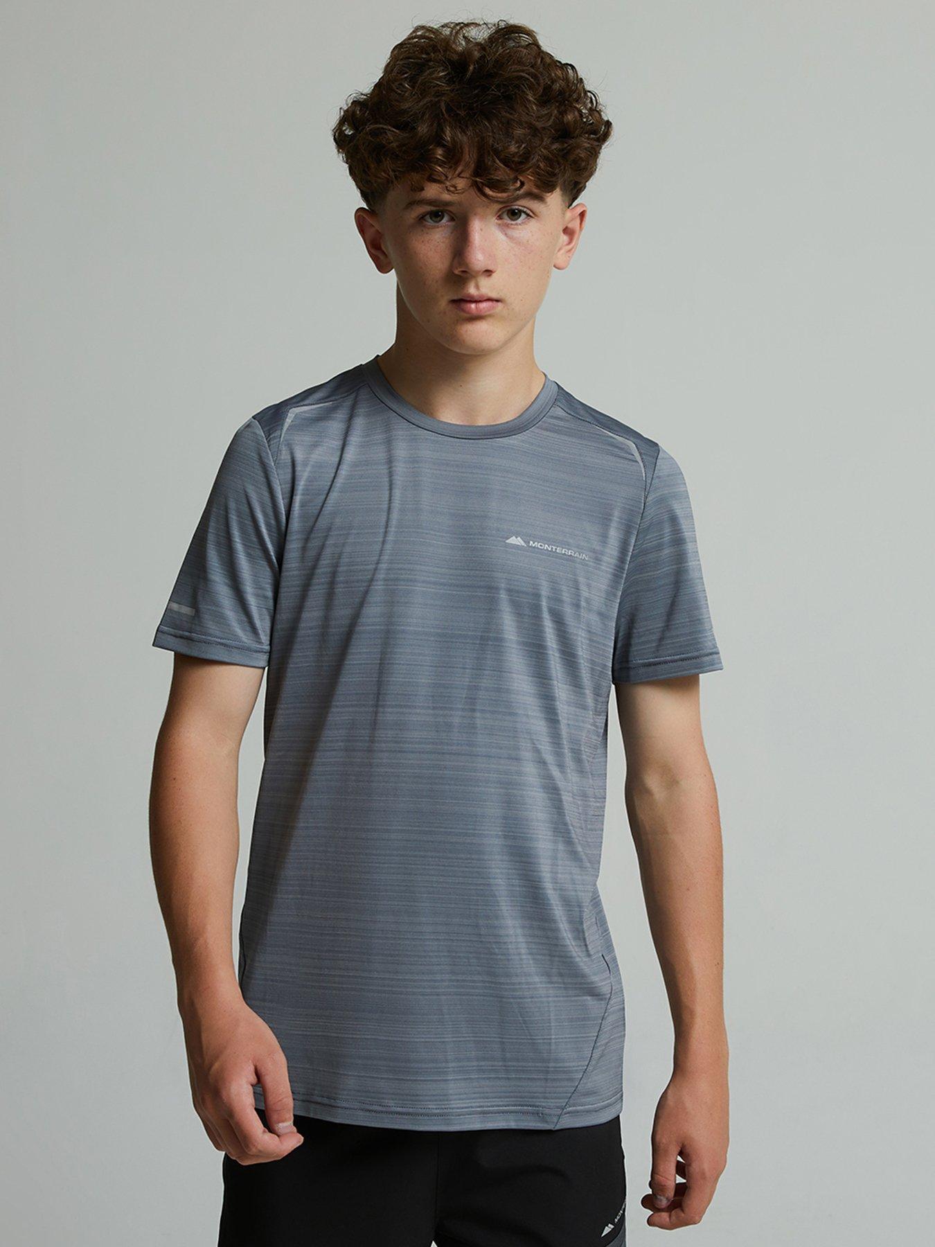 Monterrain Boys Bolt 2.0 Space Dye T-Shirt - Night Owl Grey