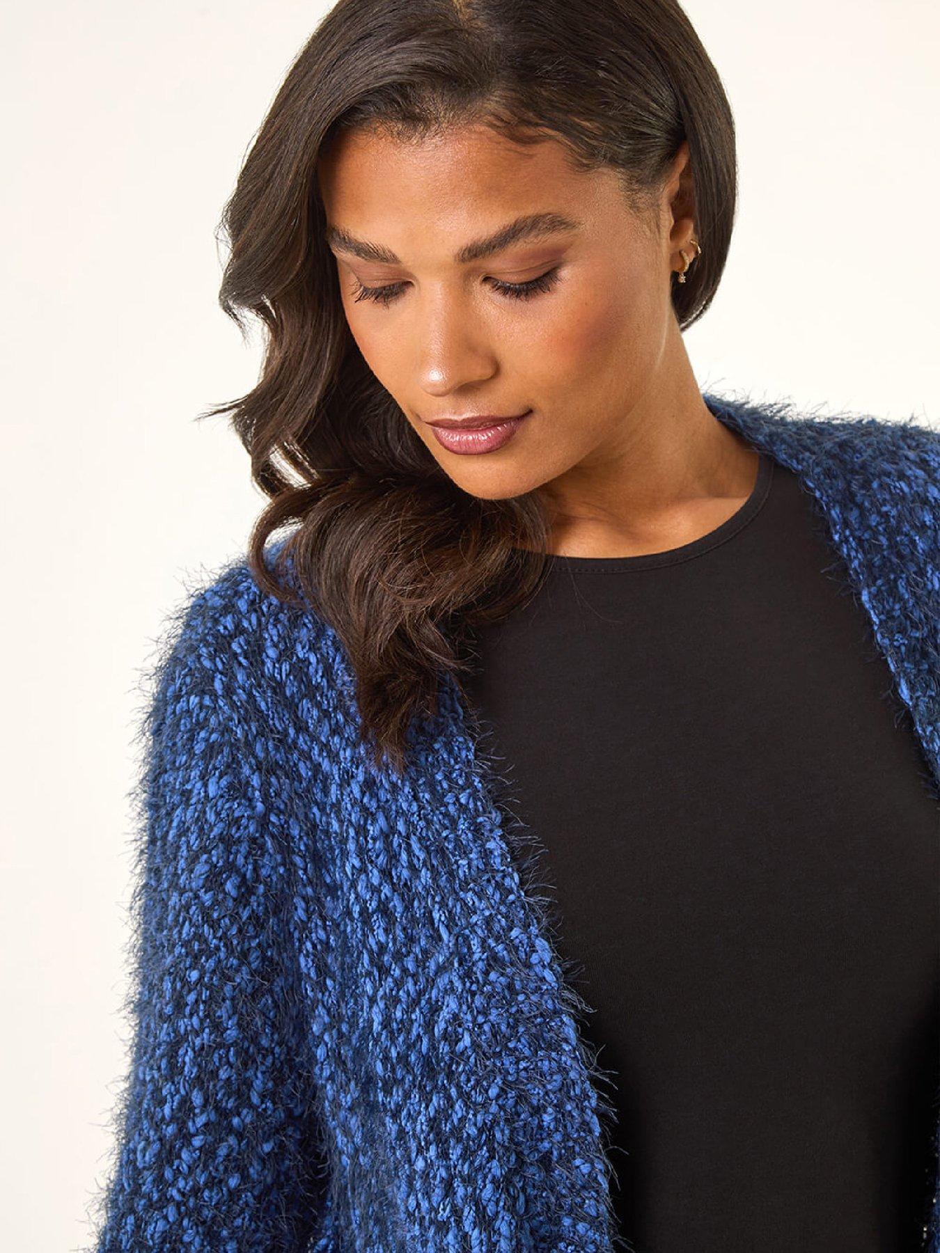 roman-fluffy-longline-knit-cardigan-blueoutfit