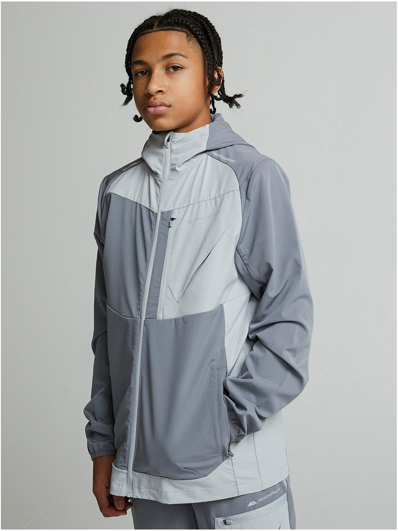 Monterrain Boys Deflect 20 Woven Zt Hood - Night Owl / Harbor Mist