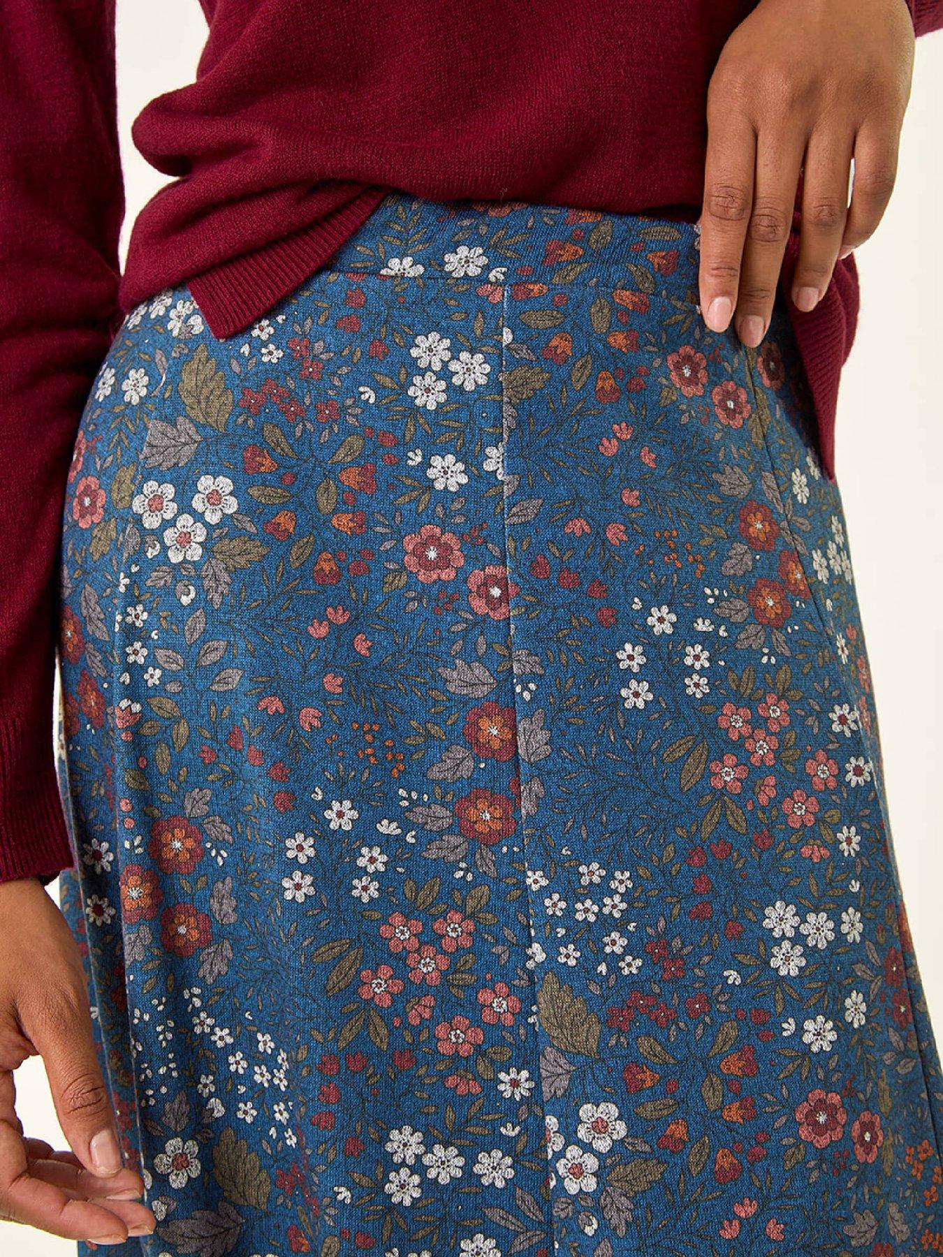 roman-ditsy-floral-print-stretch-skirt-denimdetail