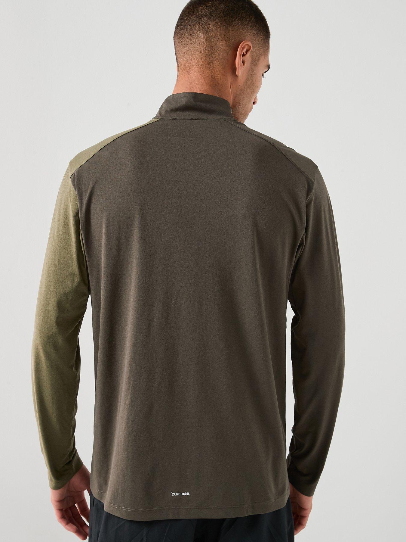 adidas-terrex-mens-mountain-12-zip-top-khakistillFront