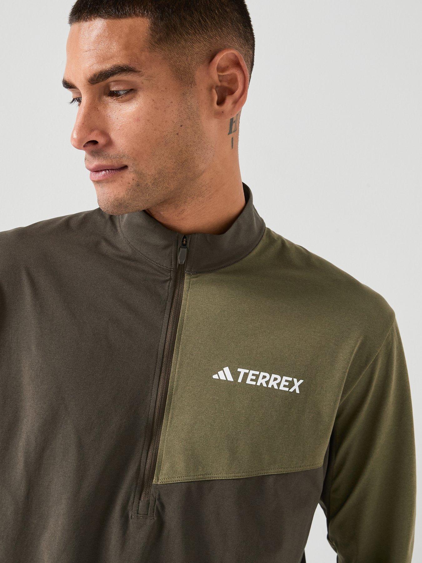 adidas-terrex-mens-mountain-12-zip-top-khakidetail