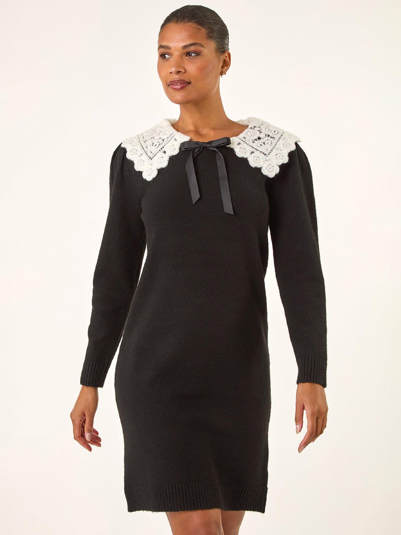 roman-crochet-collar-knitted-dress-blackback