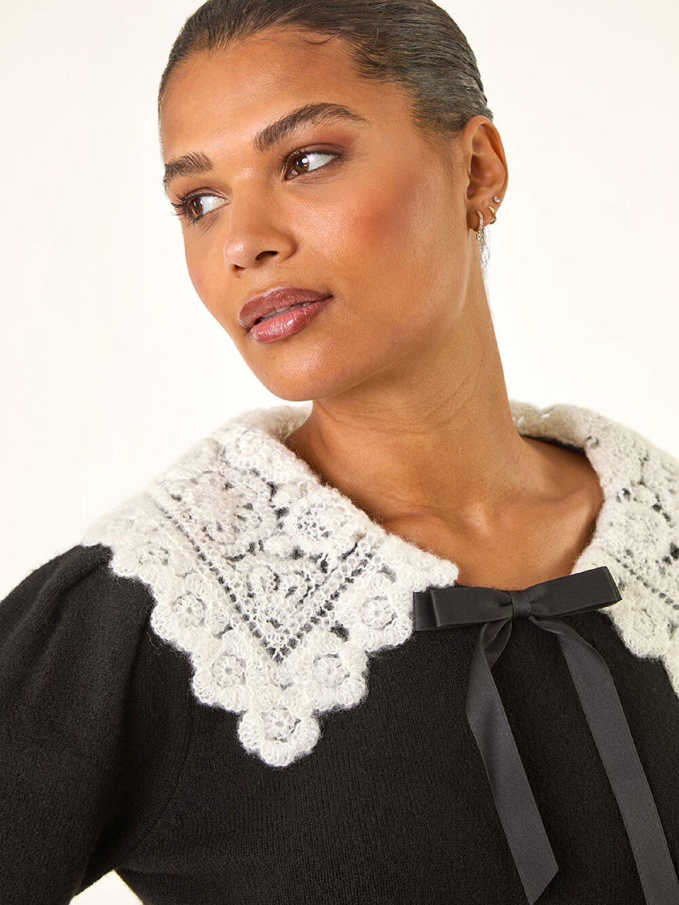 roman-crochet-collar-knitted-dress-blackoutfit