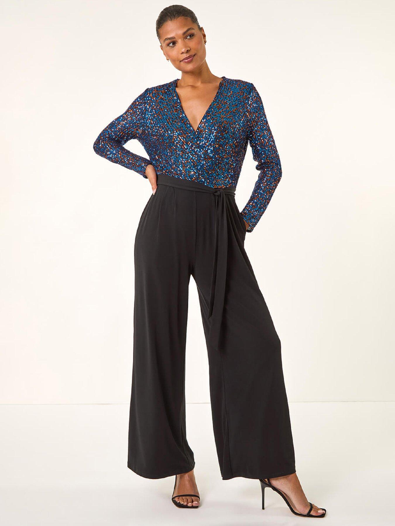 roman-sequin-wrap-v-neck-stretch-jumpsuit-royal-blue