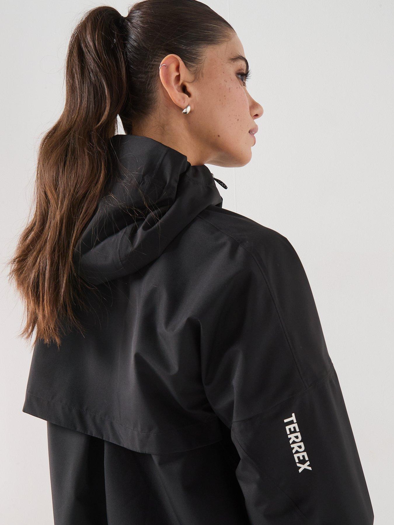 Image 5 of 6 of adidas Terrex Womens Mountain 2L Rain Parka - Black