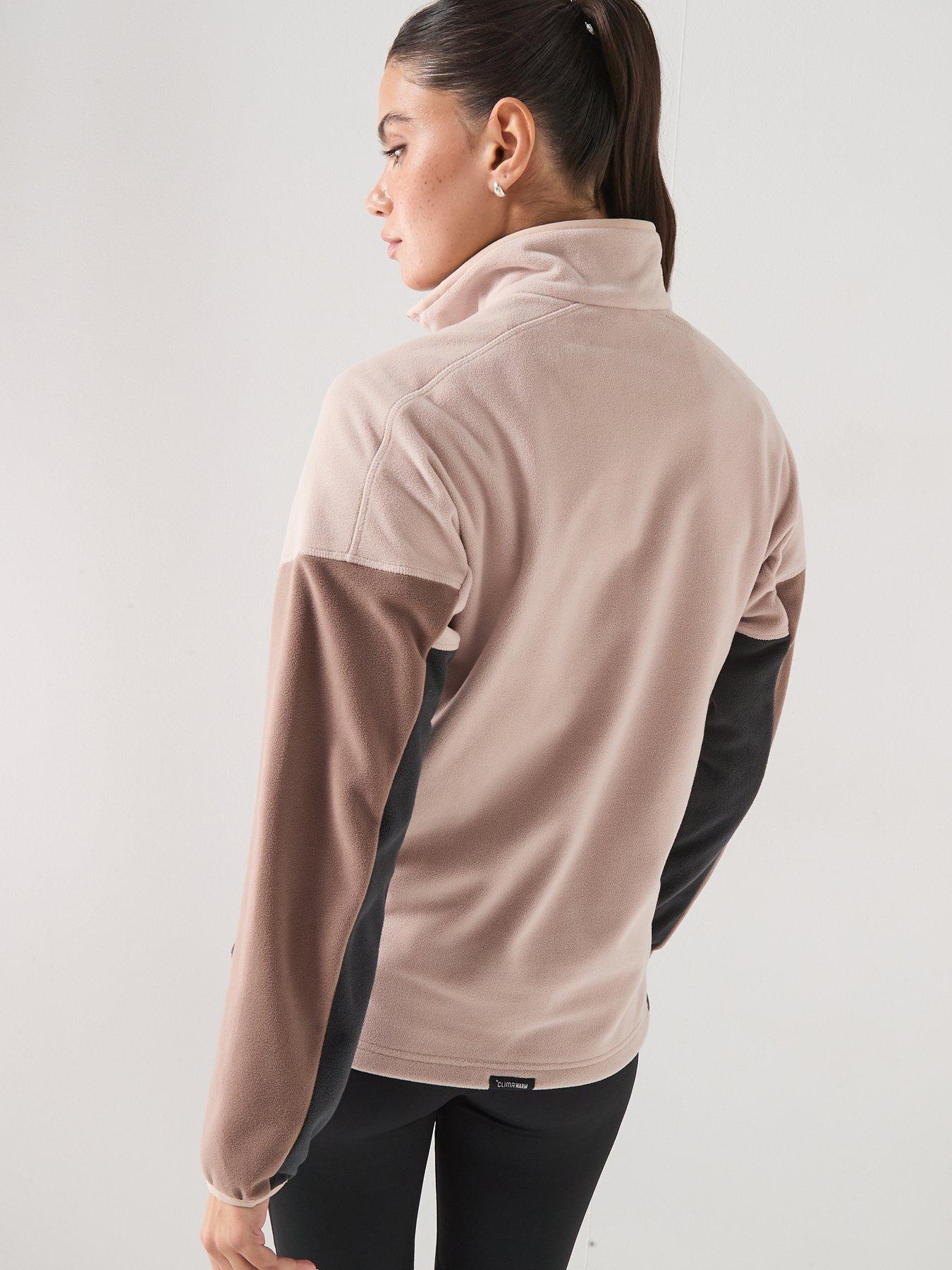 adidas-terrex-womens-mountain-12-zip-fleece-brownstillFront