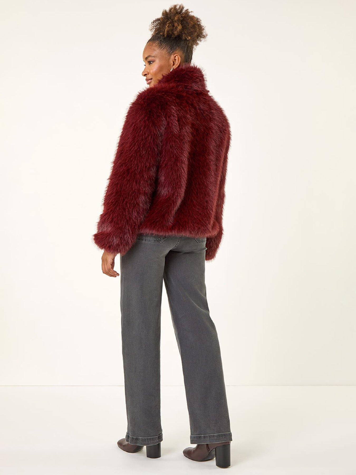 roman-faux-fur-relaxed-bomber-burgundystillFront