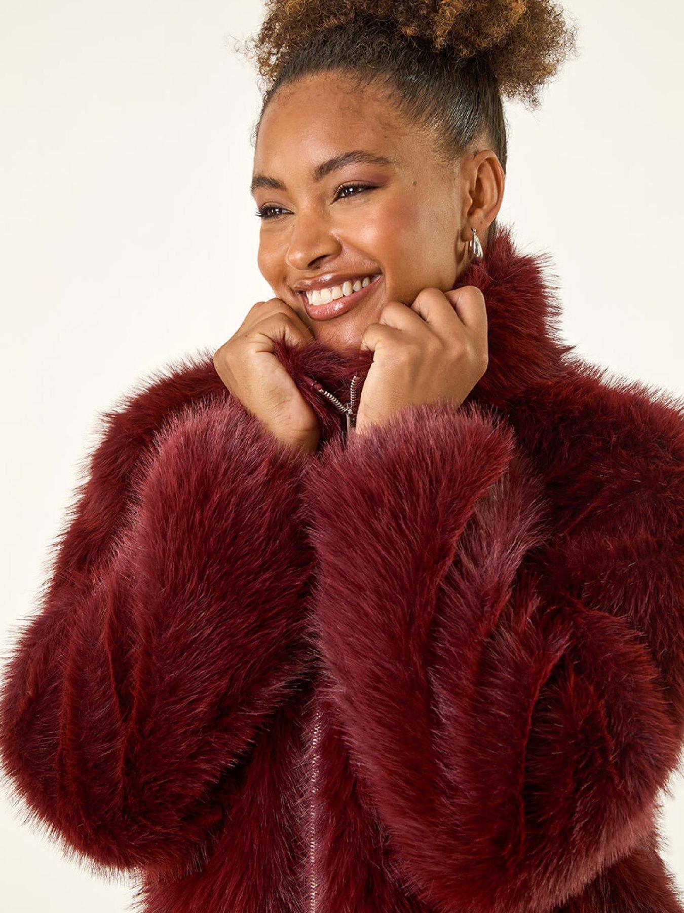 roman-faux-fur-relaxed-bomber-burgundyoutfit