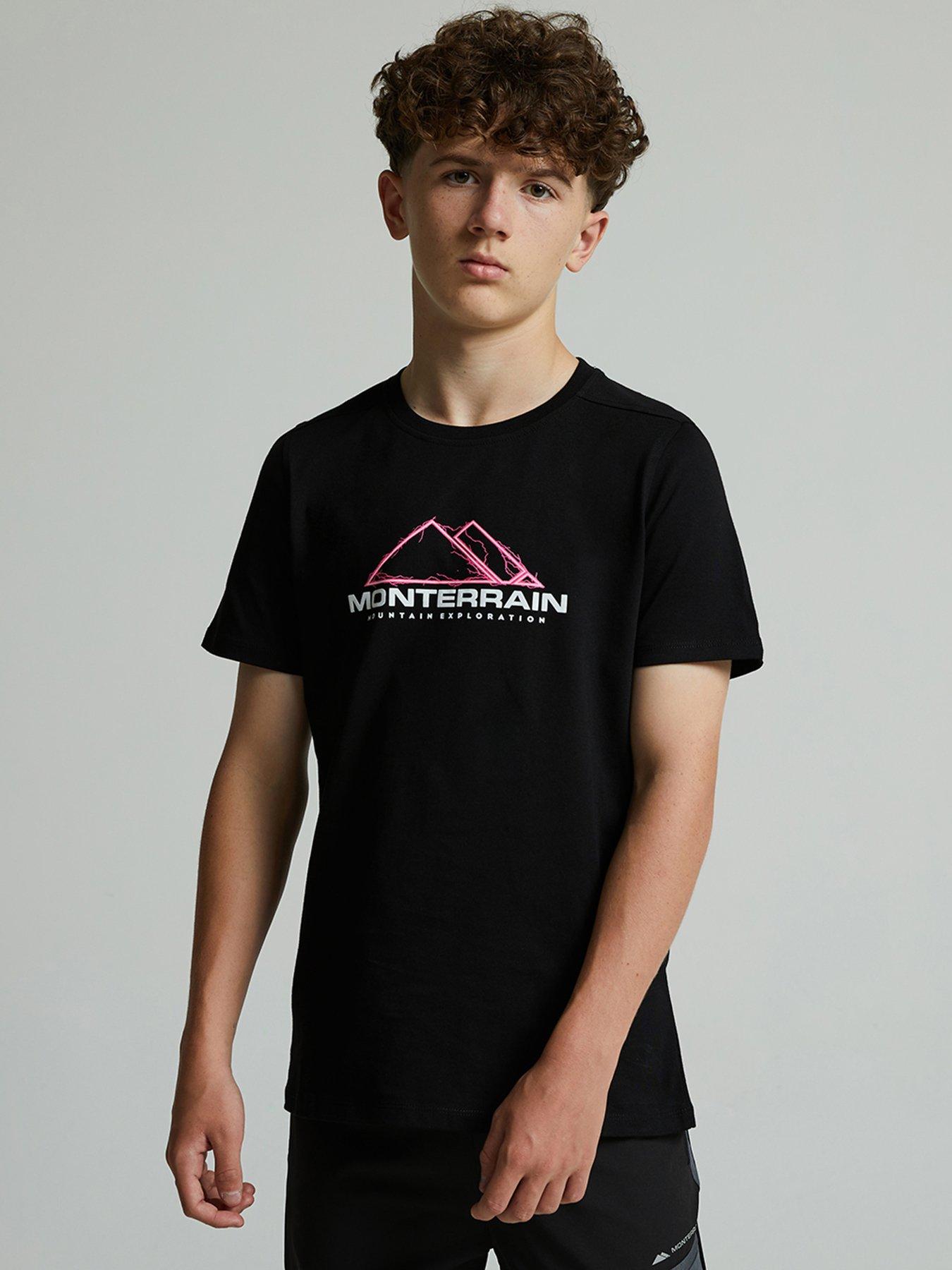 Monterrain Boys Thunder T-Shirt - Black