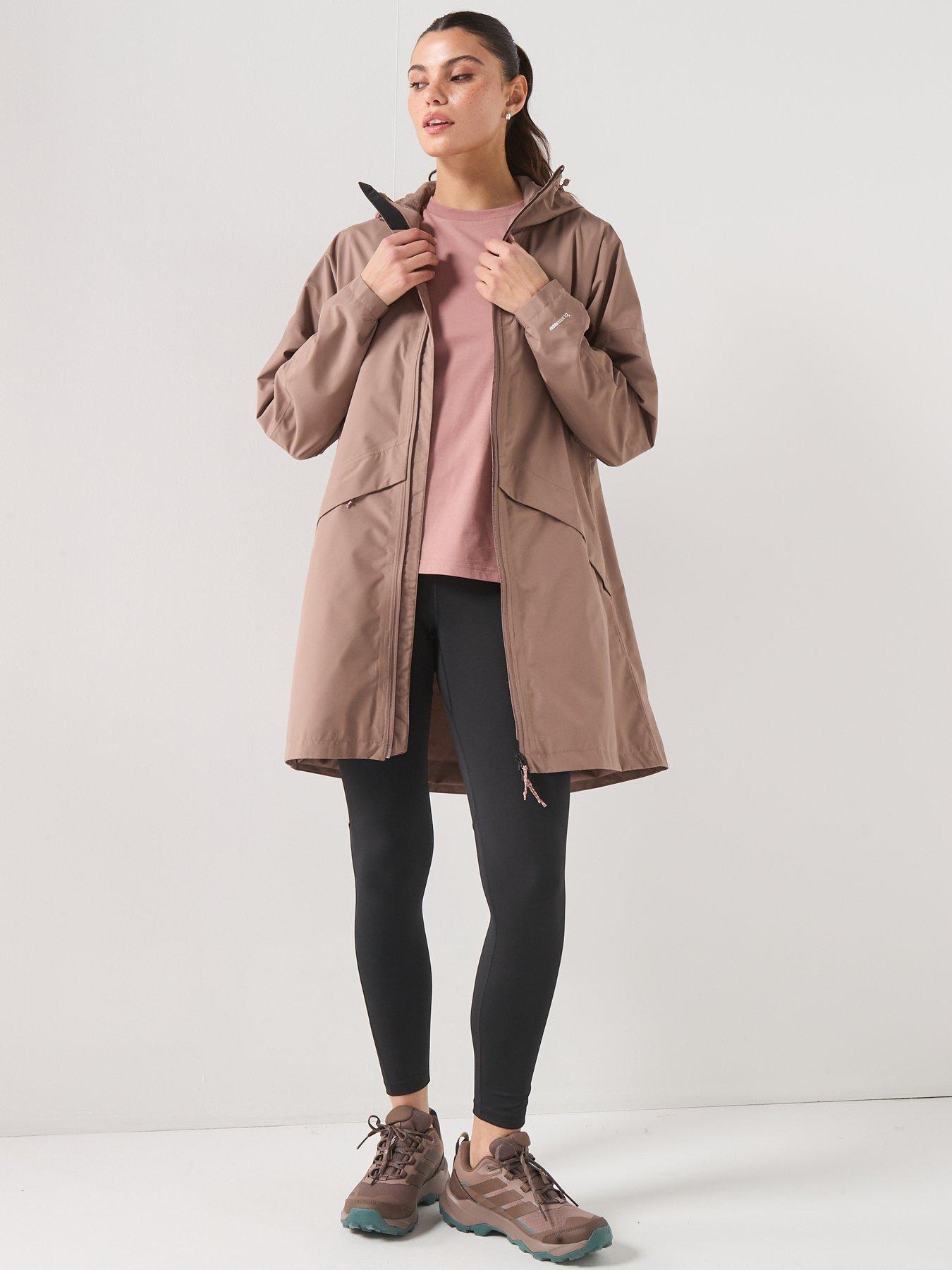 Image 5 of 5 of adidas Terrex Womens Mountain 2L Rain Parka - Brown