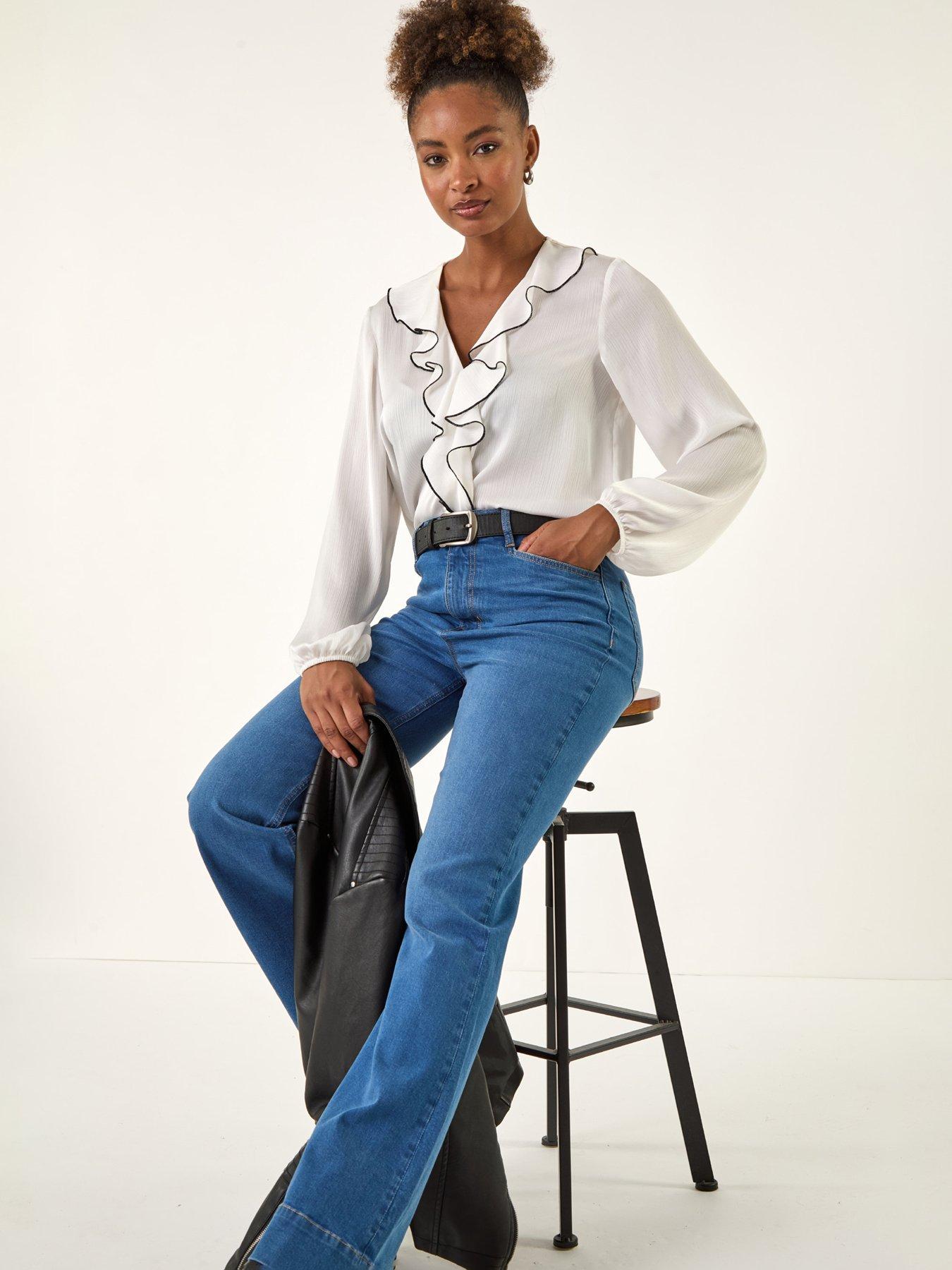 roman-pocket-stretch-flare-jeans-denimoutfit