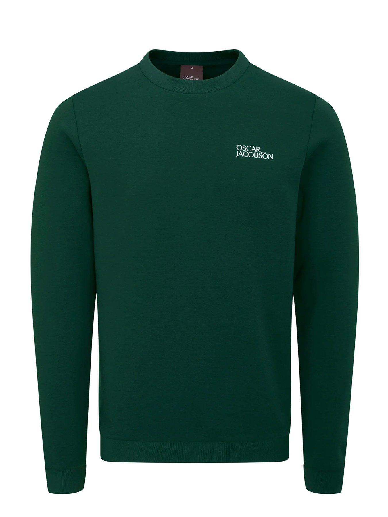 Oscar Jacobson Mens Golf Johnstone Tour Sweatshirt - Green