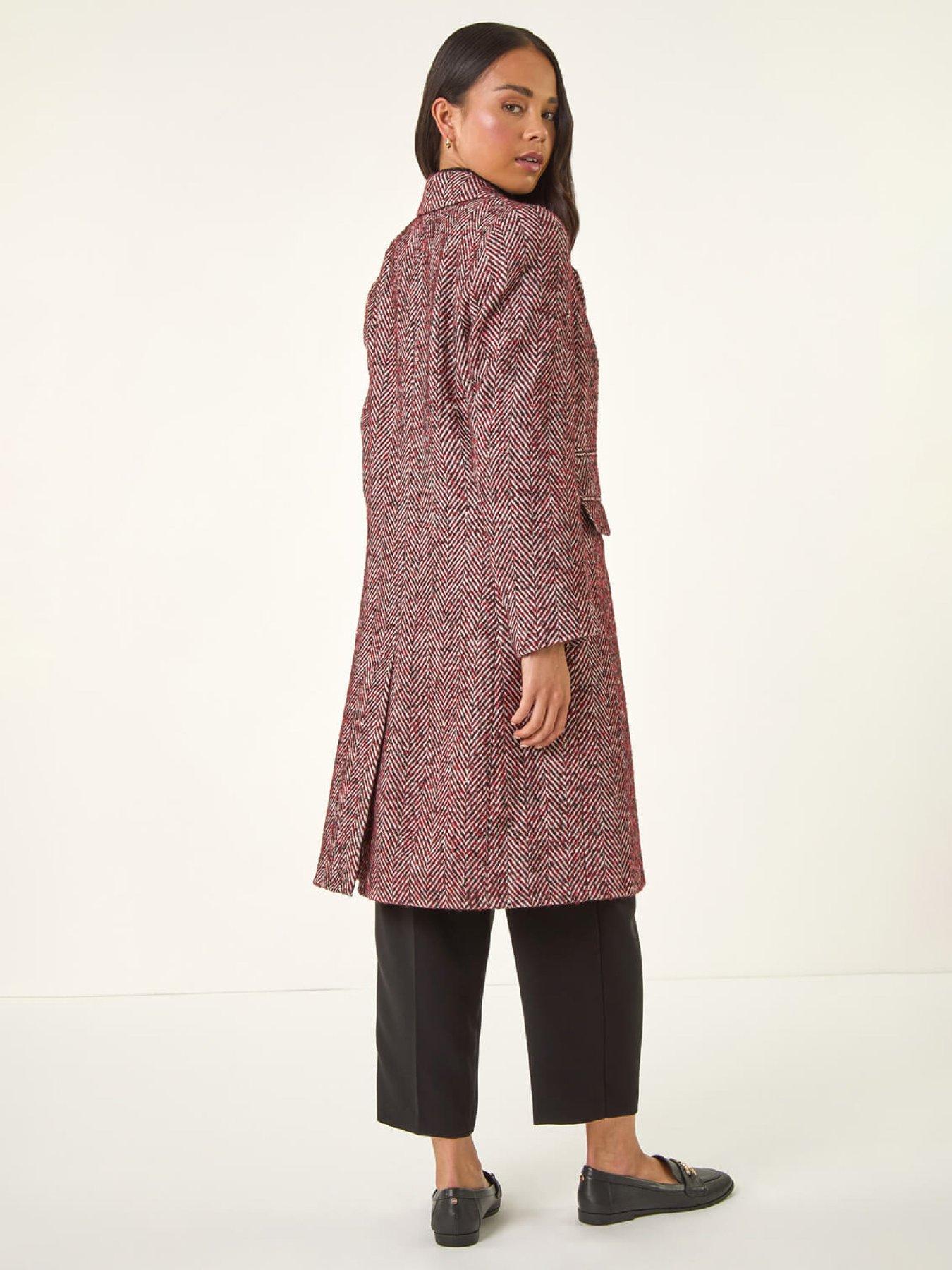roman-petite-herringbone-smart-coat-redstillFront