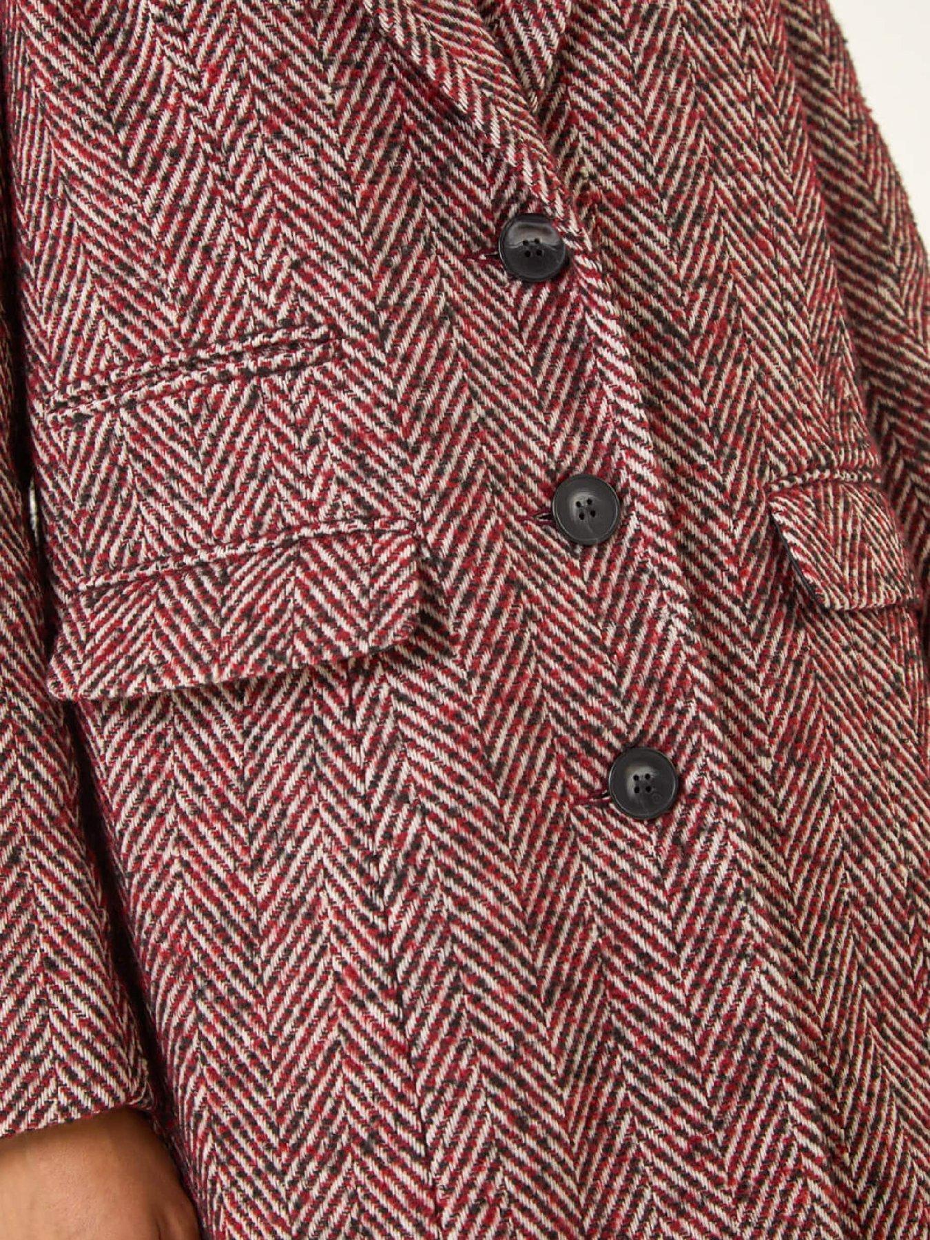 roman-petite-herringbone-smart-coat-reddetail