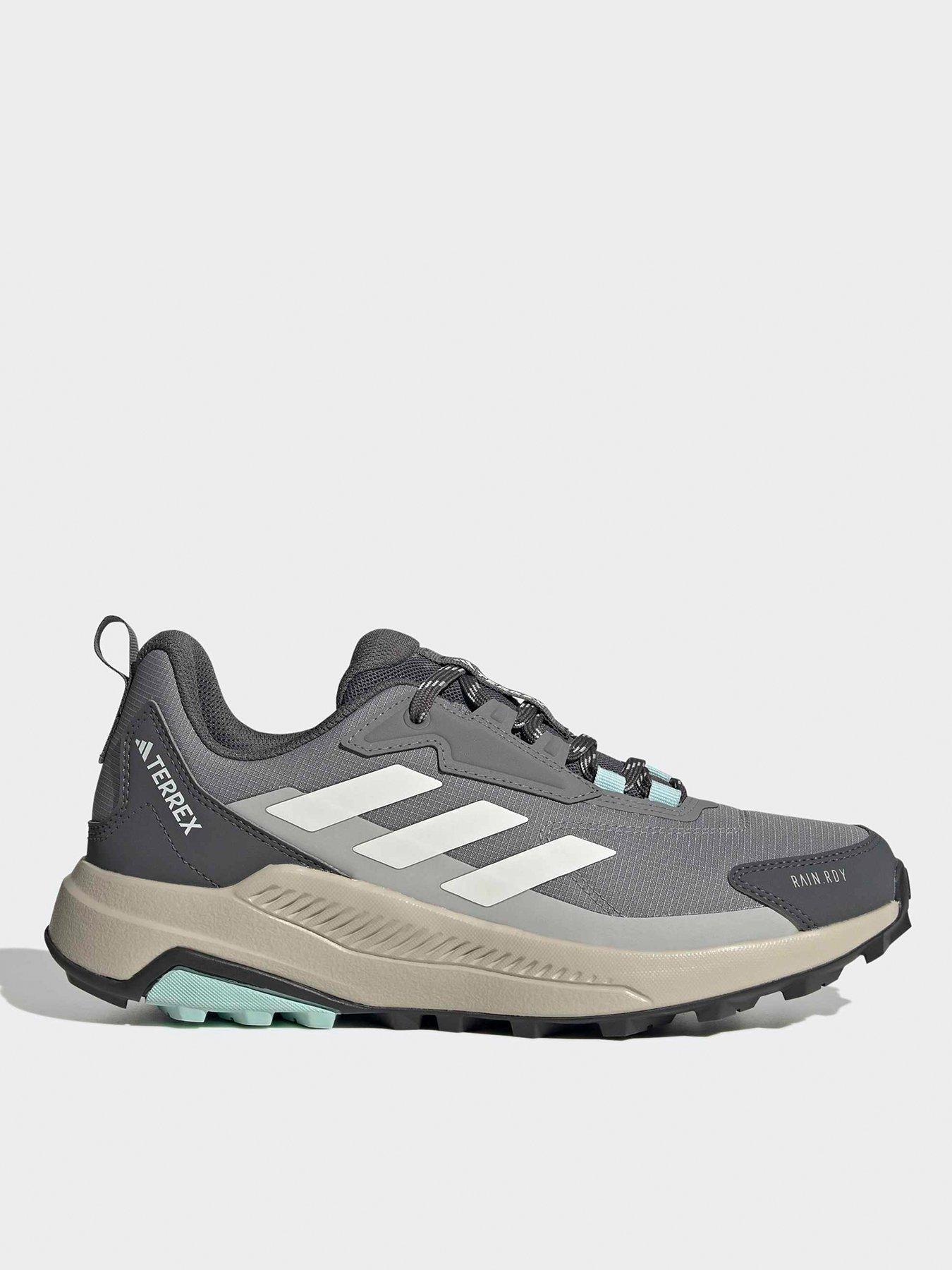 adidas Terrex Womens Anylander Rain Ready Hiking Shoes - Grey