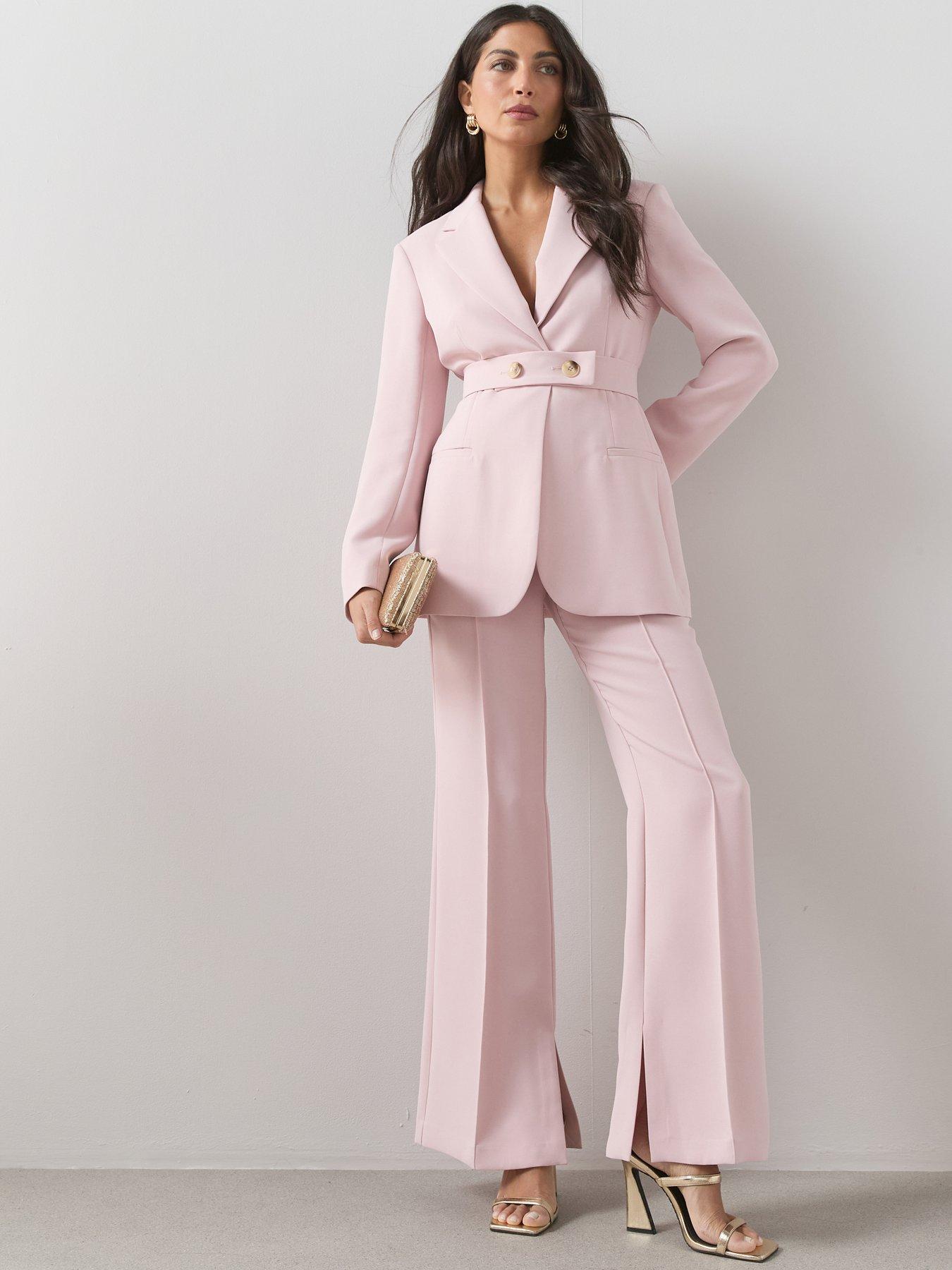 the-very-collection-vented-split-straight-leg-trouser-pinkfront