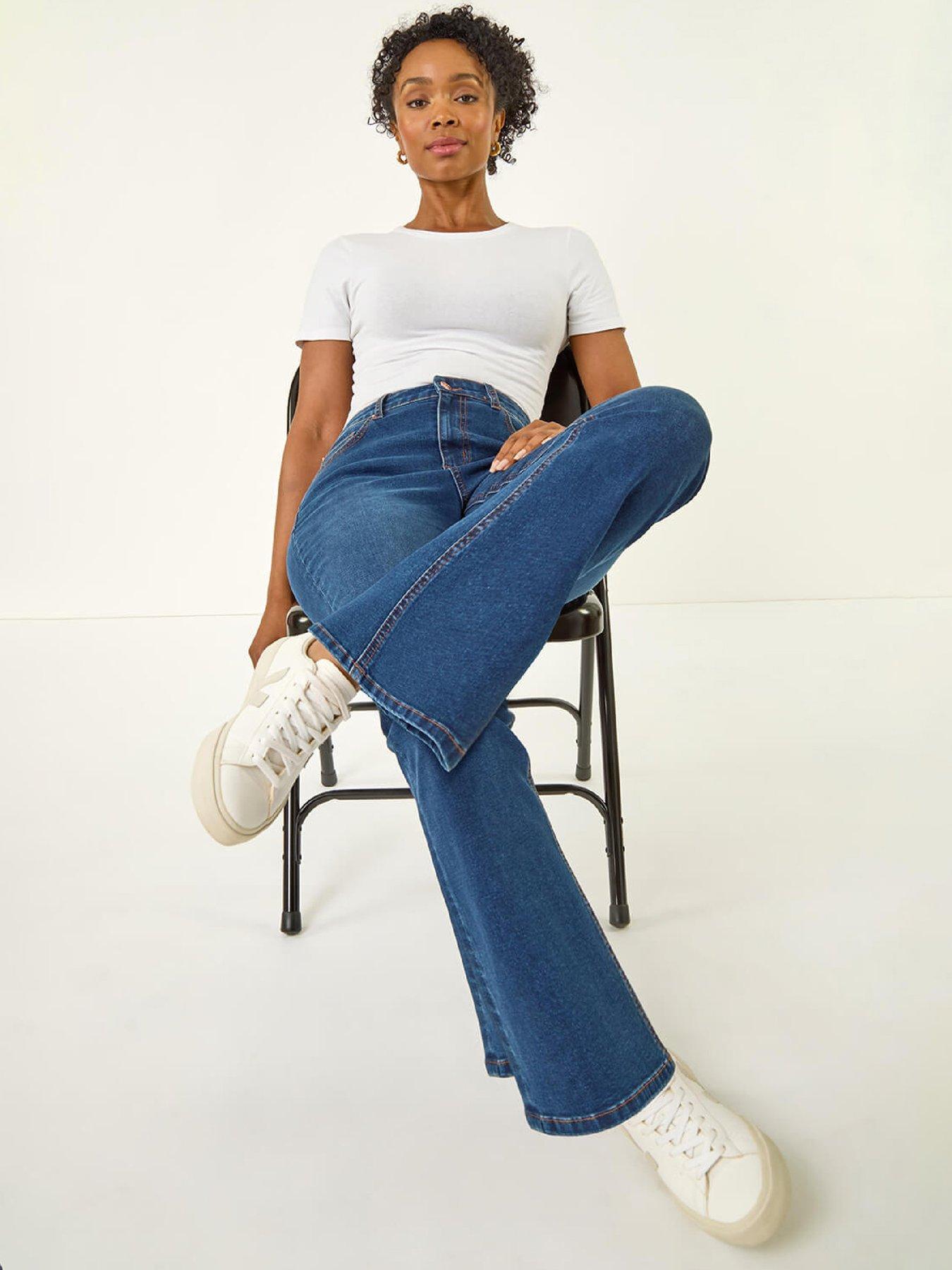 roman-petite-bootcut-stretch-jeans-indigooutfit