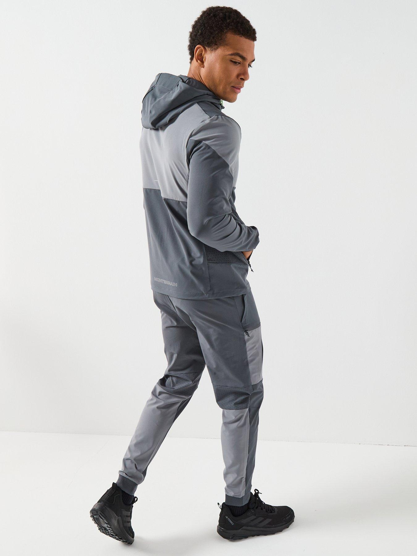 Image 2 of 6 of Monterrain Mens Orbit Woven Running Hoody - Grey