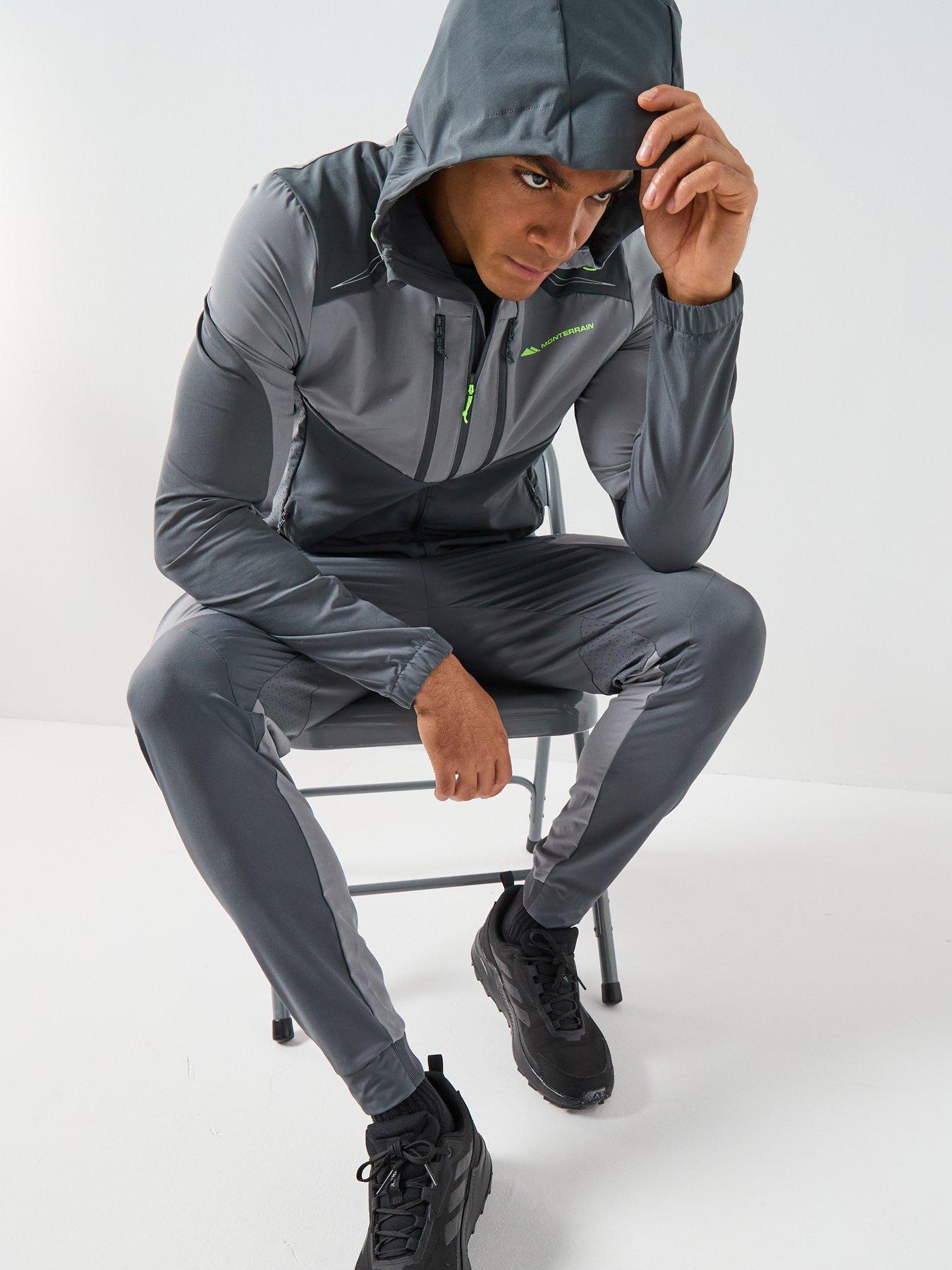 Image 6 of 6 of Monterrain Mens Orbit Woven Running Pant - Grey