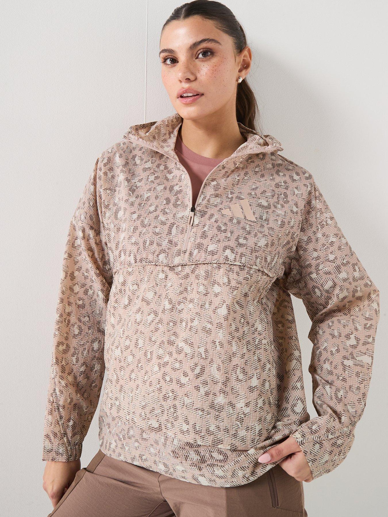 Image 1 of 4 of adidas Terrex Womens Xpl Printed Windbreaker - Beige