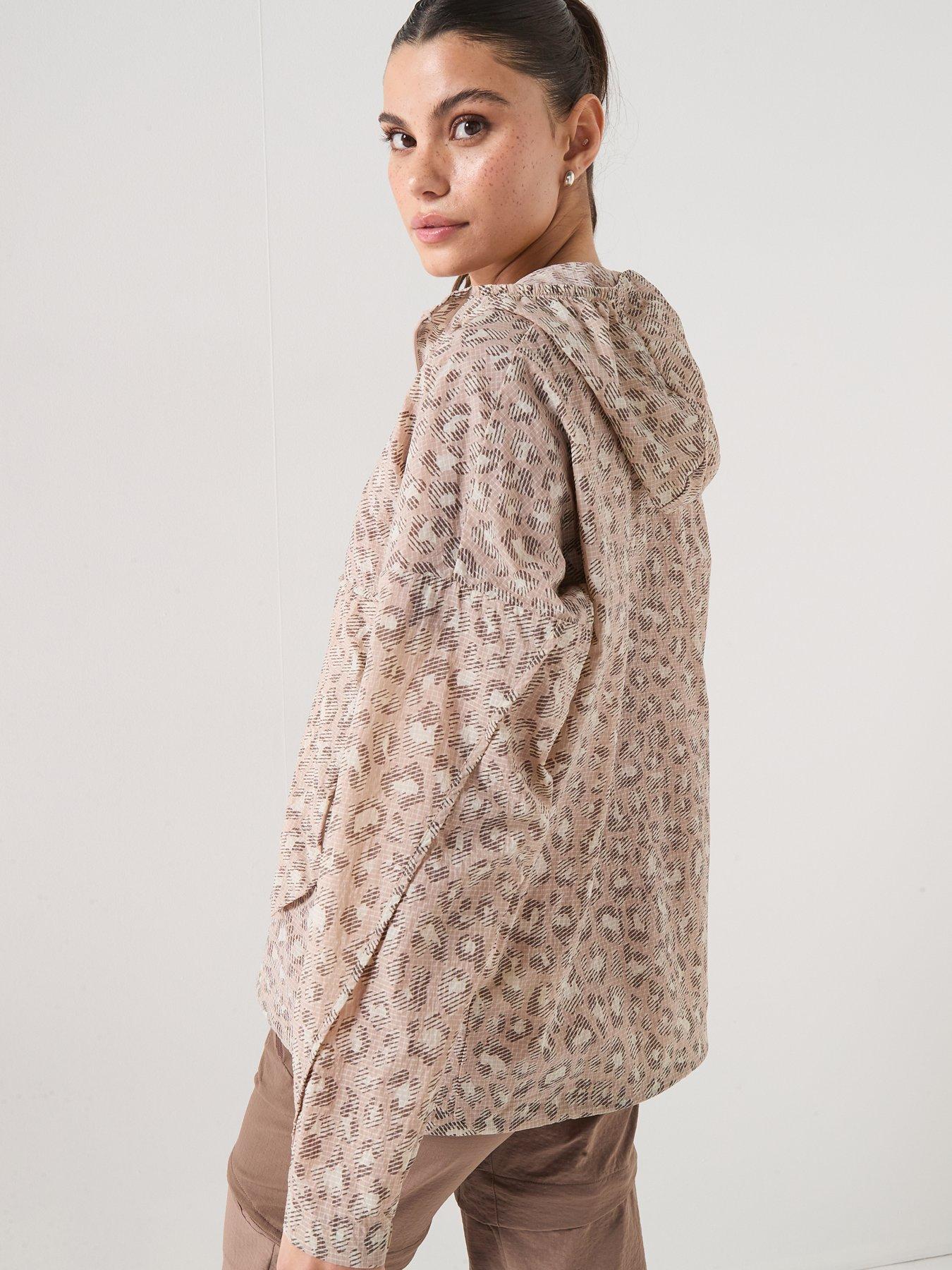 Image 2 of 4 of adidas Terrex Womens Xpl Printed Windbreaker - Beige
