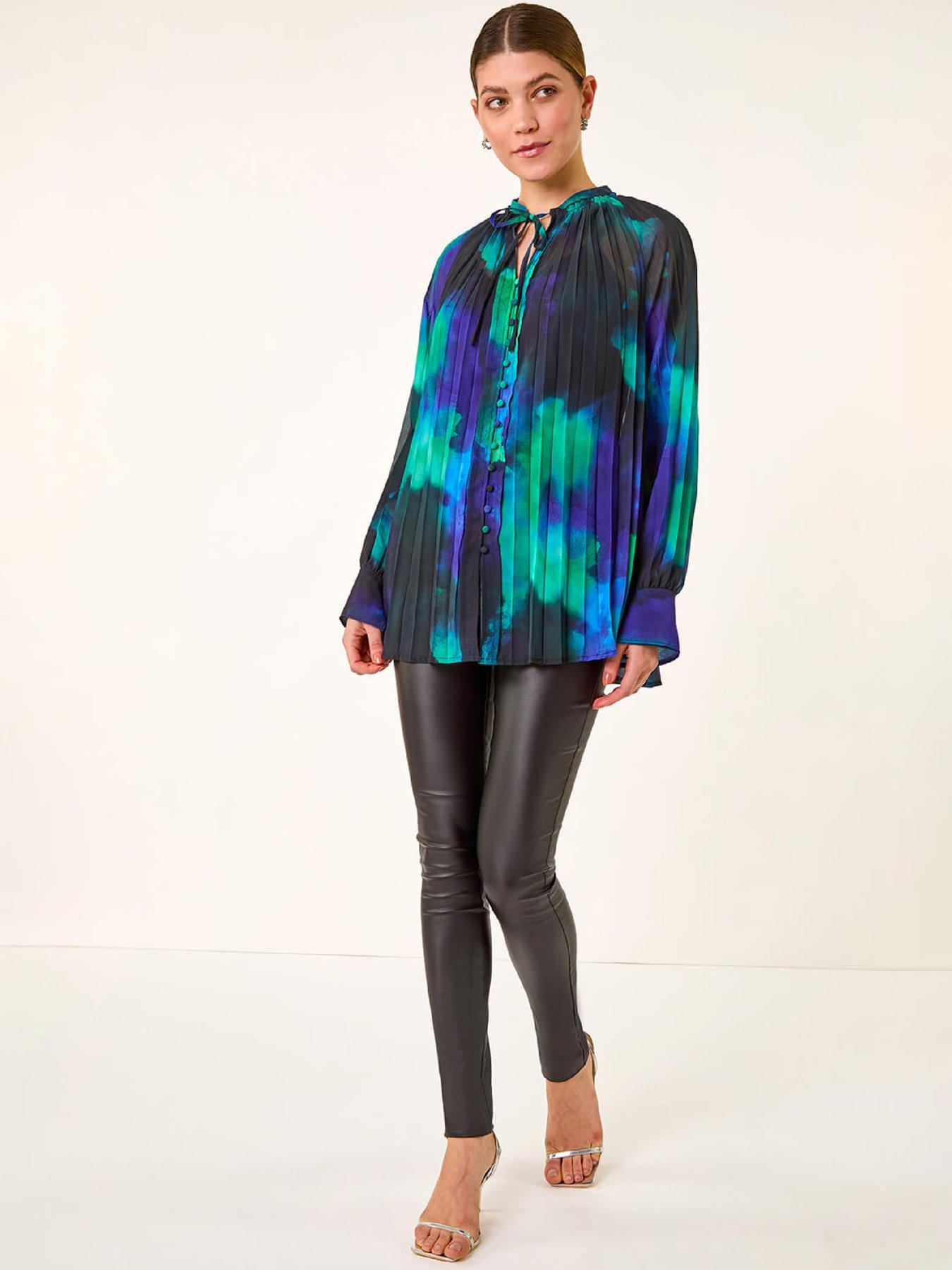 roman-watercolour-tie-neck-pleated-blouse-blueback