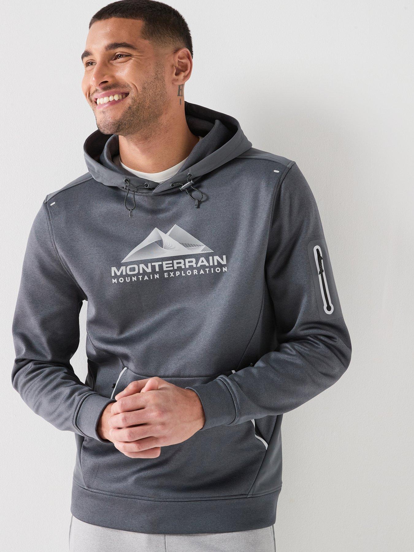Monterrain Mens Speed 20 Poly Fleece Oth Hoody - Grey