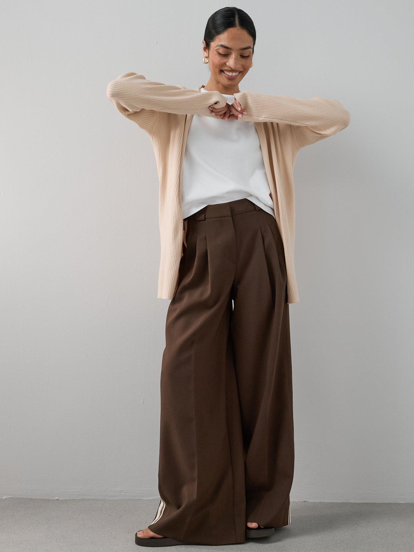 Image 3 of 7 of The Very Collection Classic Comfort Ribbed Edge To Edge Cardigan - Beige