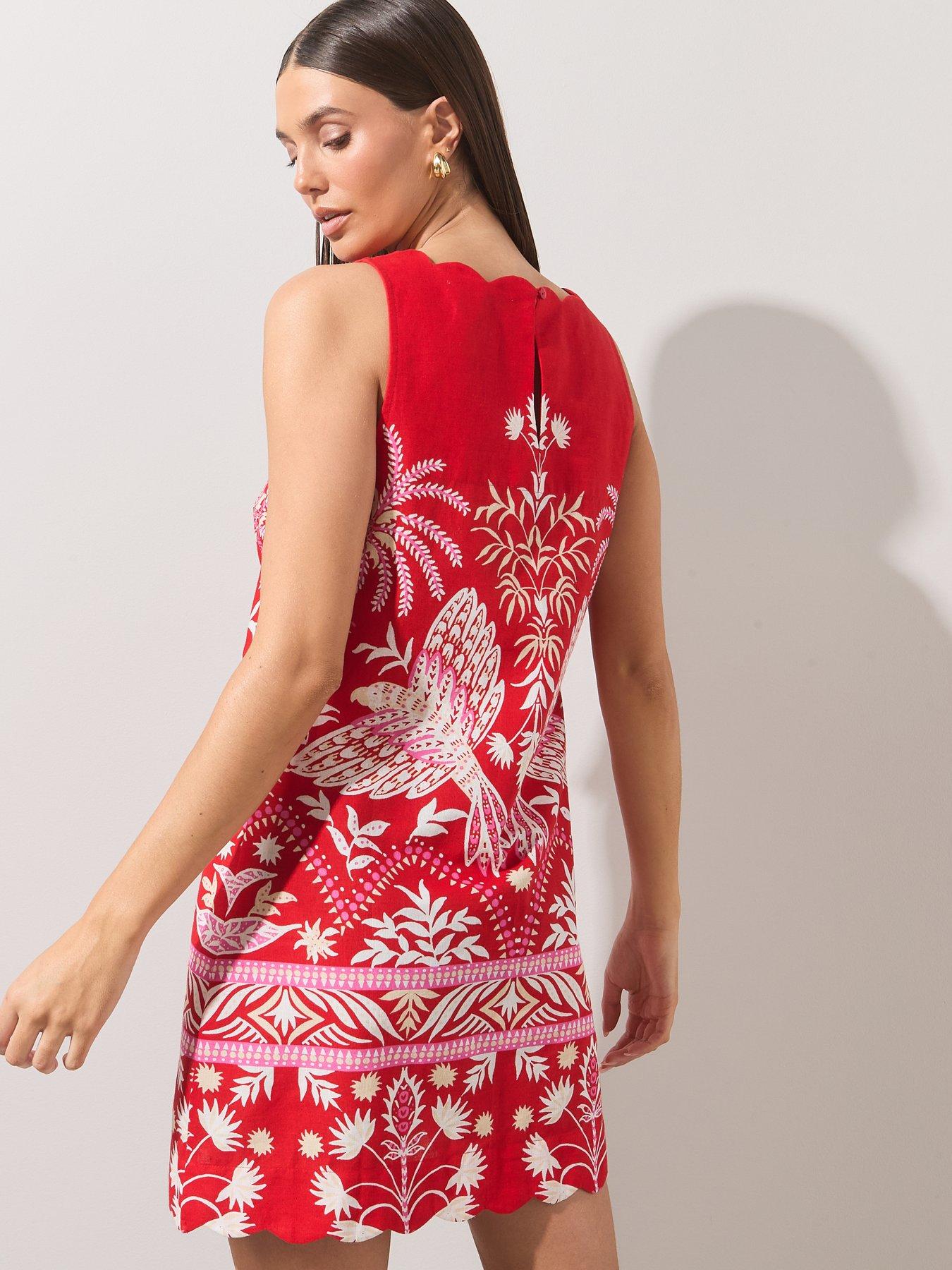 the-very-collection-scallop-edge-printed-mini-dressstillFront