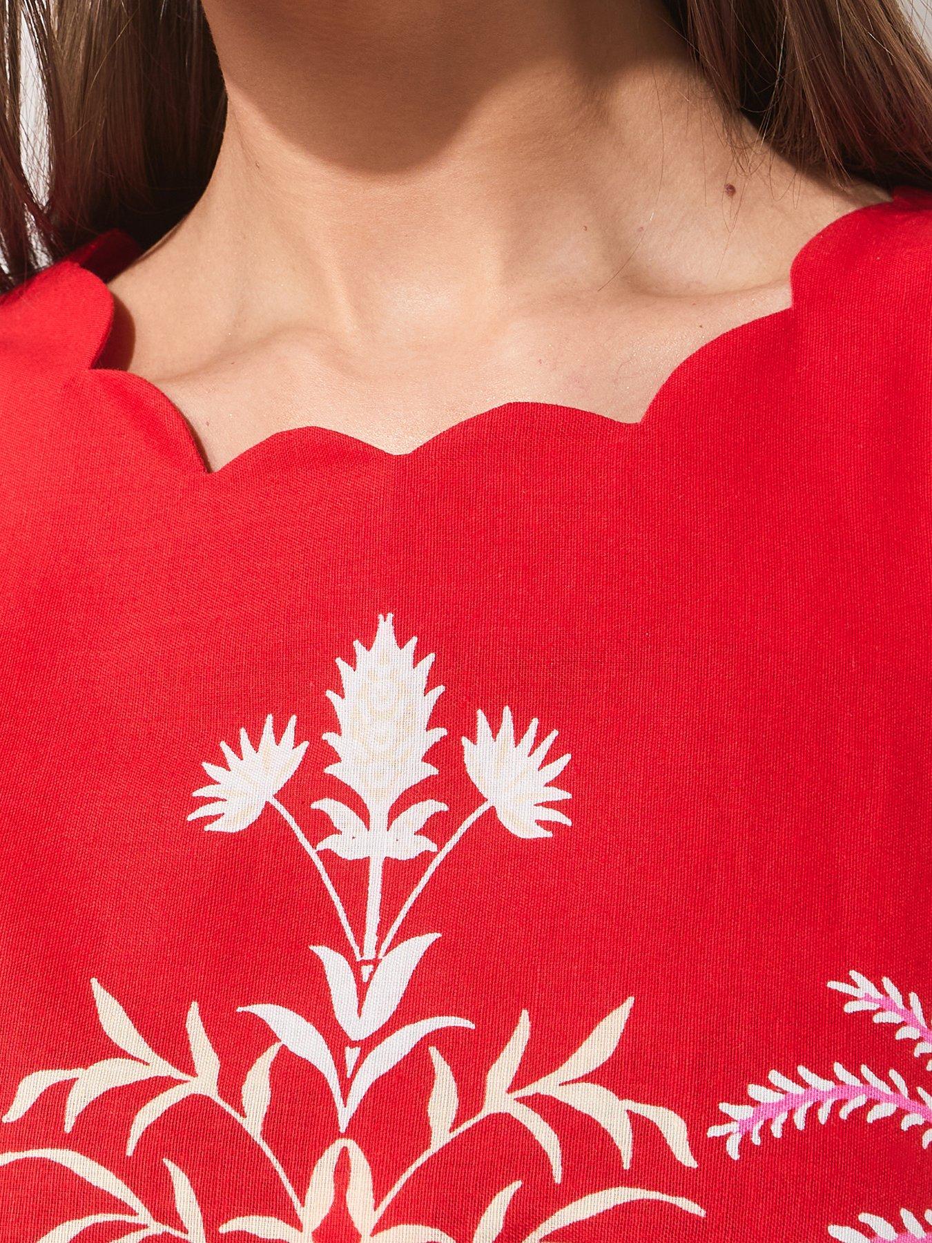 the-very-collection-scallop-edge-printed-mini-dressdetail