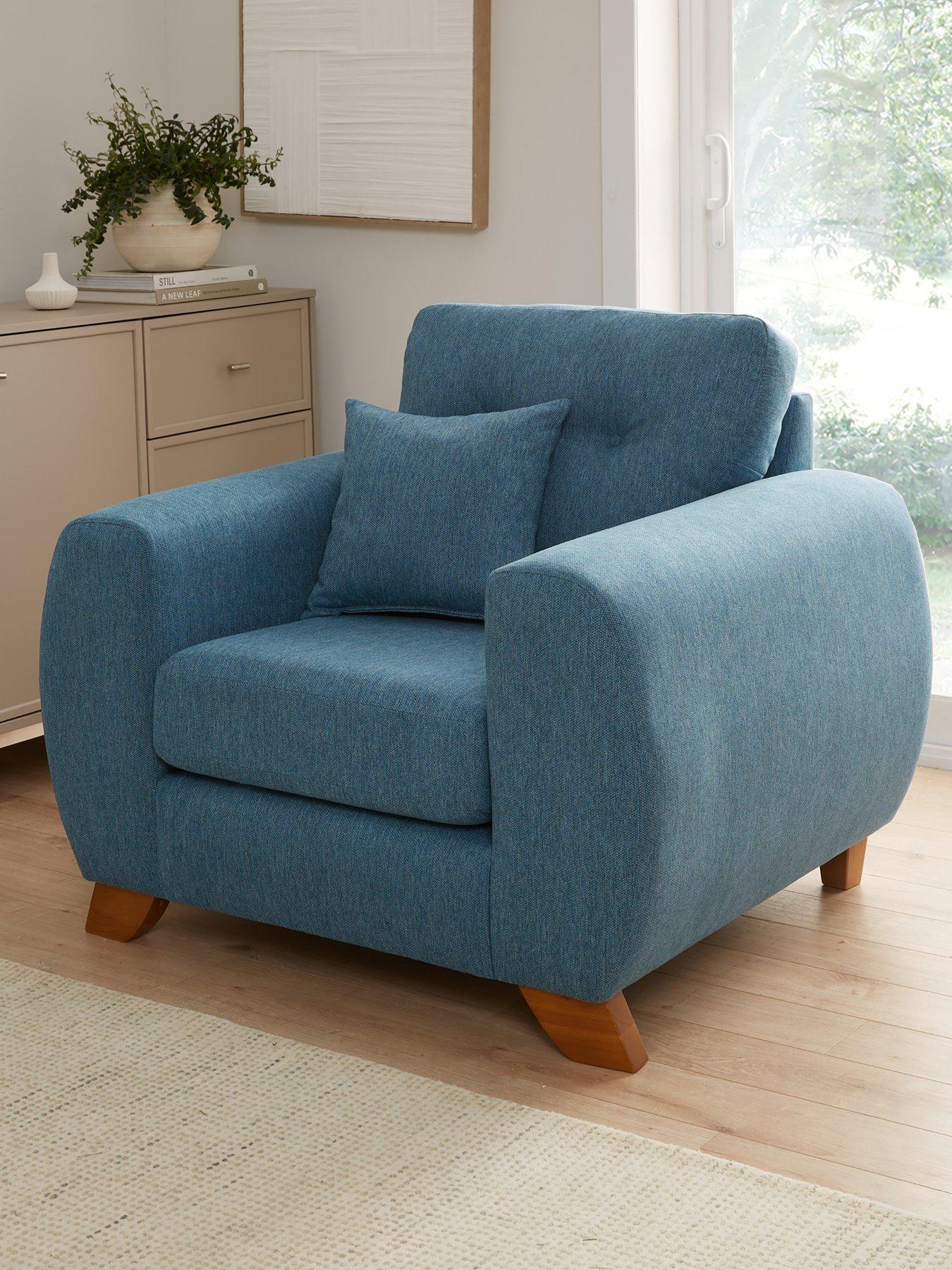 The Very Collection Prent Chenille Armchair - Made to Order in the UK
