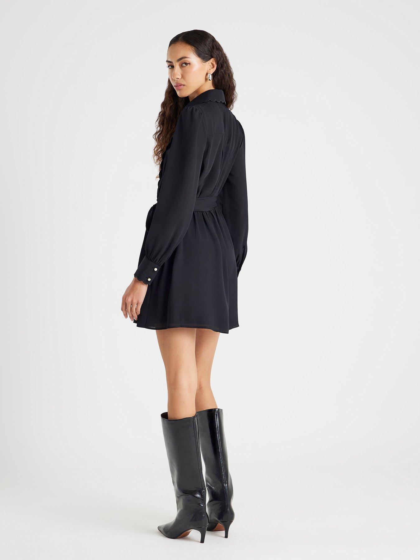 river-island-long-sleeve-scallop-shirt-dress-blackstillFront
