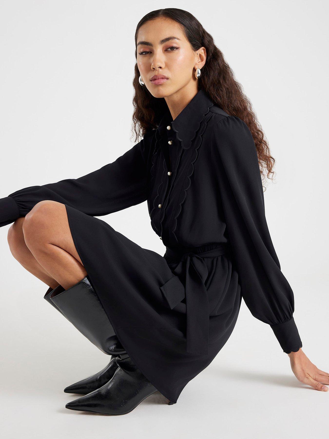 river-island-long-sleeve-scallop-shirt-dress-blackback