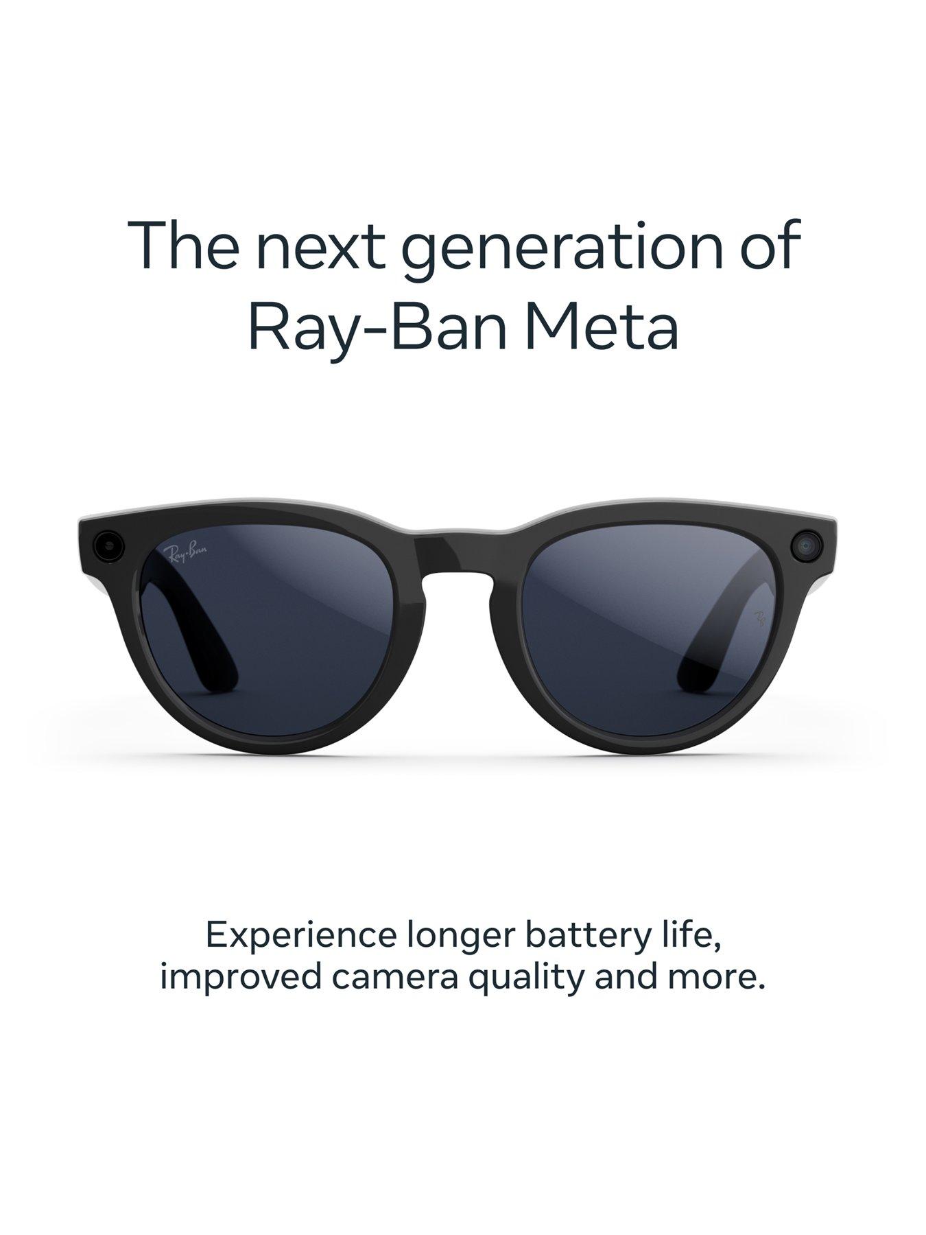 Image 2 of 8 of Ray-Ban Meta Headliner (Gen 2) - Shiny Black, Transitions<sup>&reg;</sup> Sapphire lenses