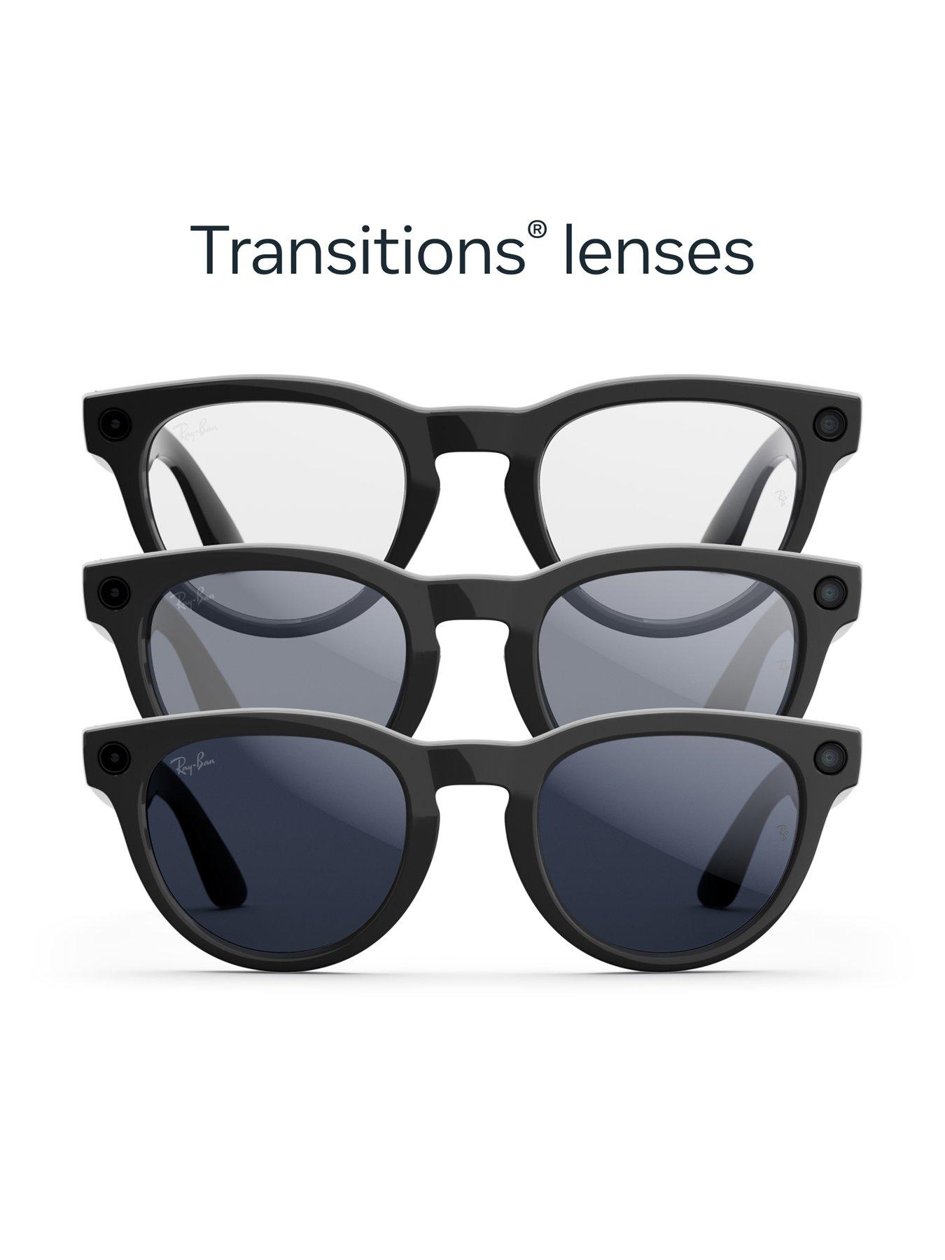 Image 7 of 8 of Ray-Ban Meta Headliner (Gen 2) - Shiny Black, Transitions<sup>&reg;</sup> Sapphire lenses