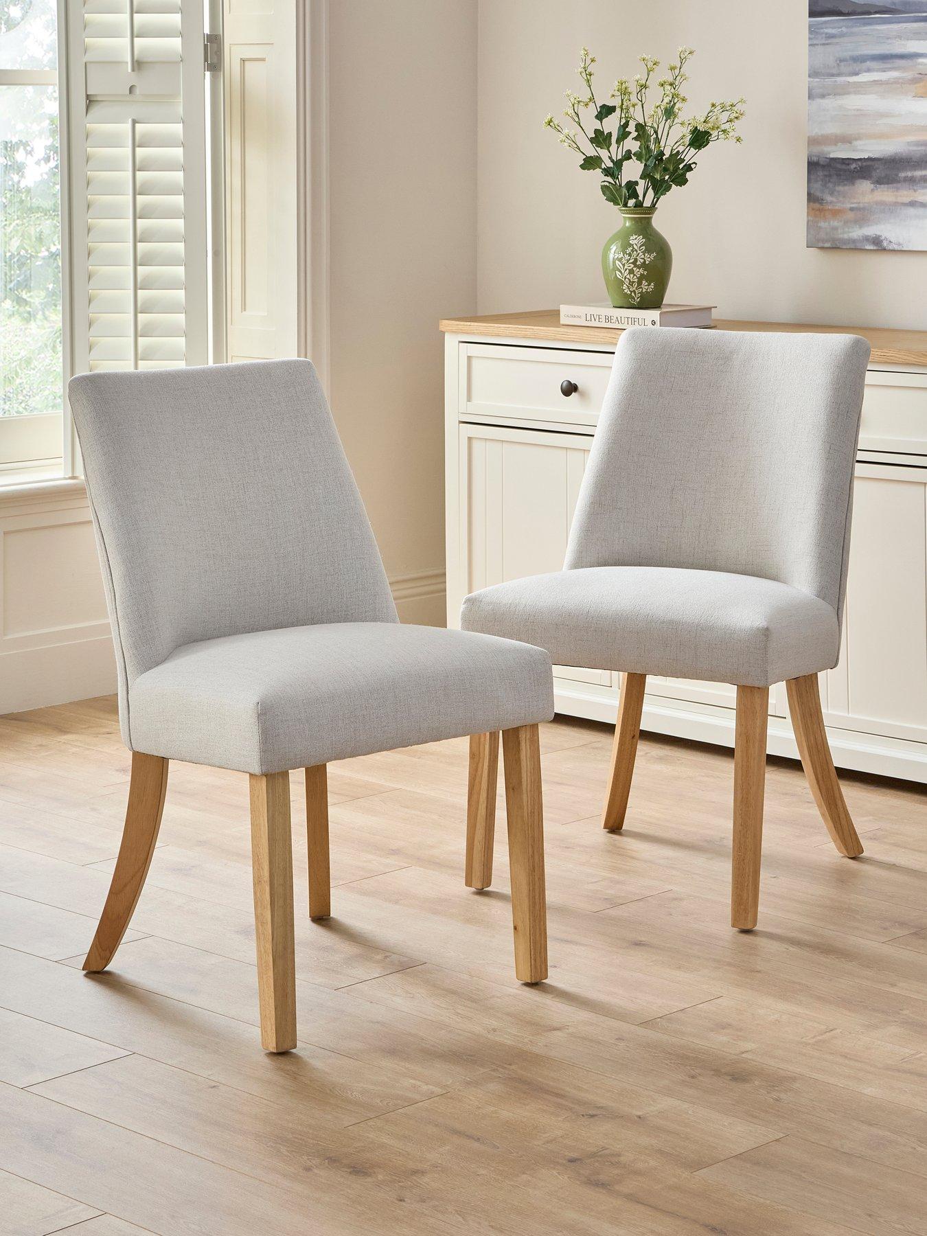 The Very Collection Stanford Pair Of Plain Back Dining Chairs - FSC® Certified