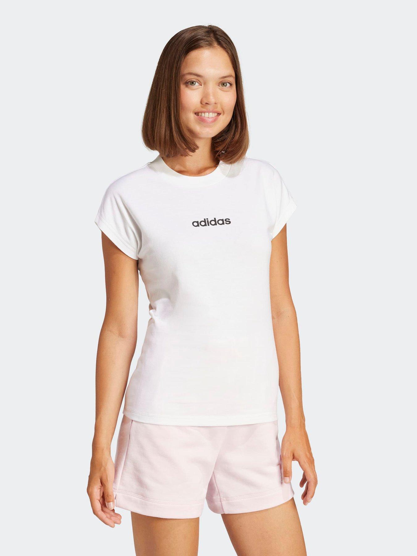 adidas Sportswear Womens Linear T-Shirt - White