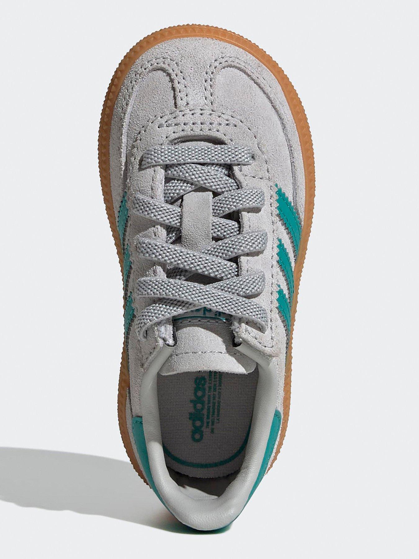 Image 4 of 7 of adidas Originals Kids Handball Spezial Elastic Trainers - Grey