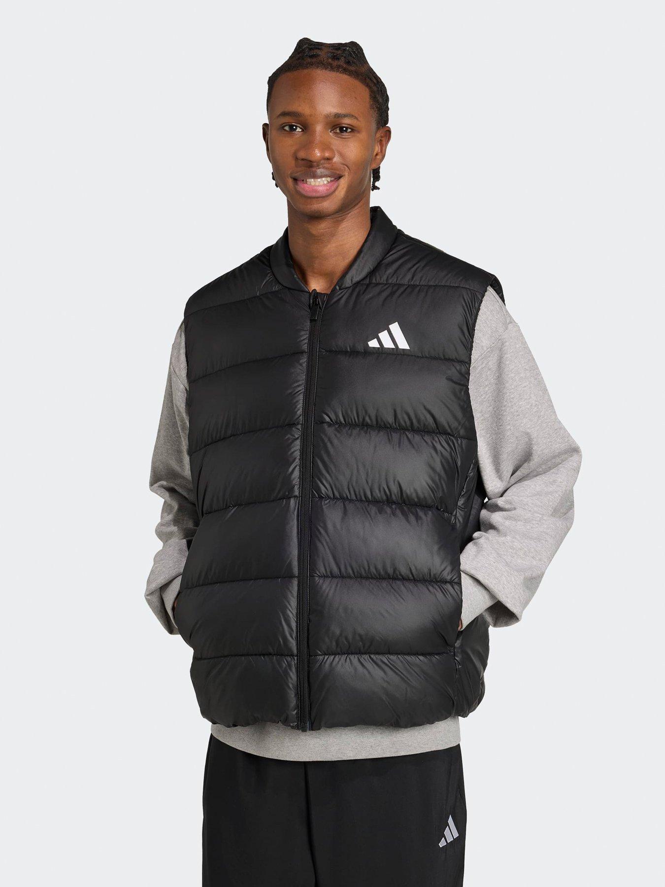 adidas Originals Mens Essential Puffer Vest Jacket - Black