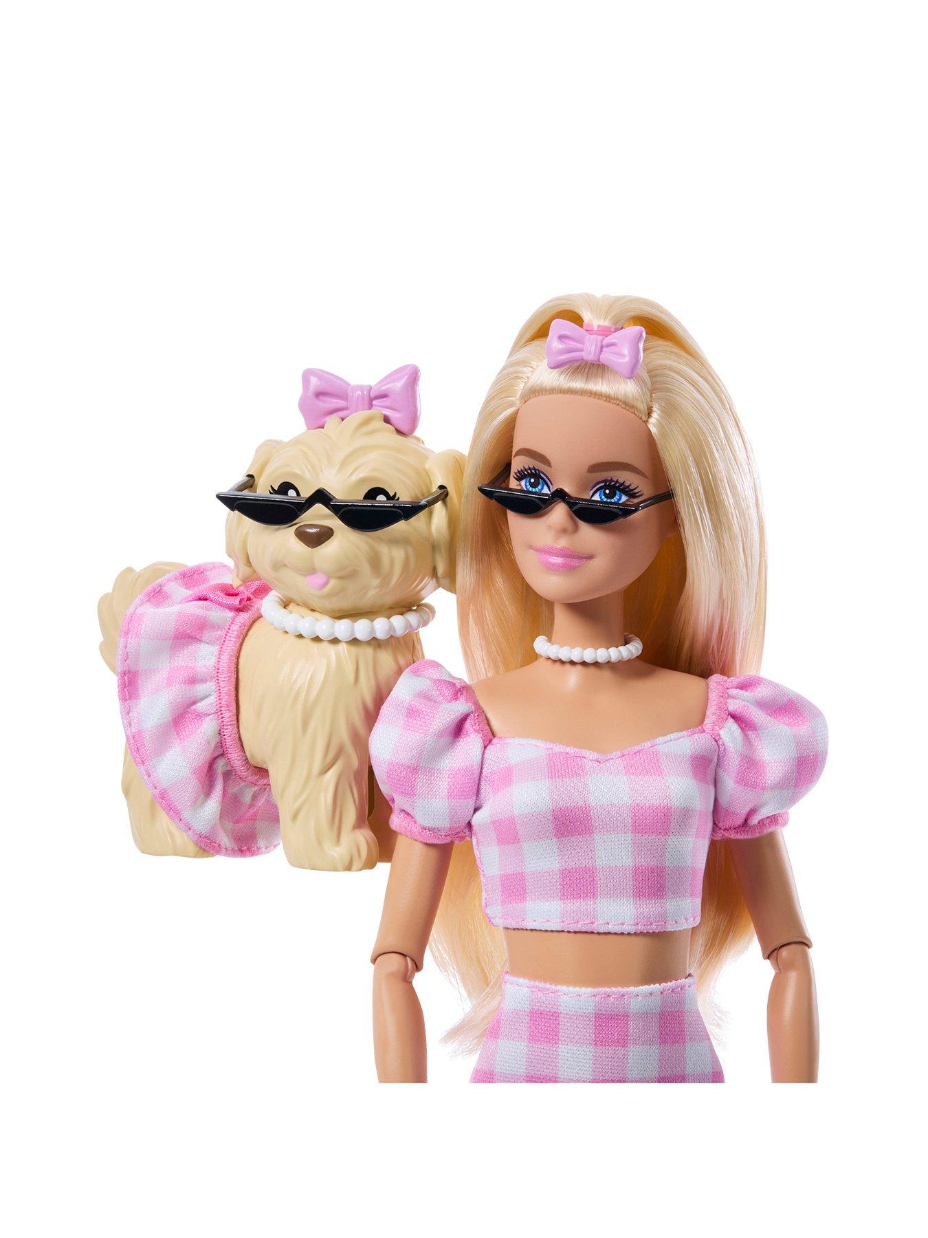 barbie-twinning-looks-fashion-doll-with-pet-dog-blondeoutfit