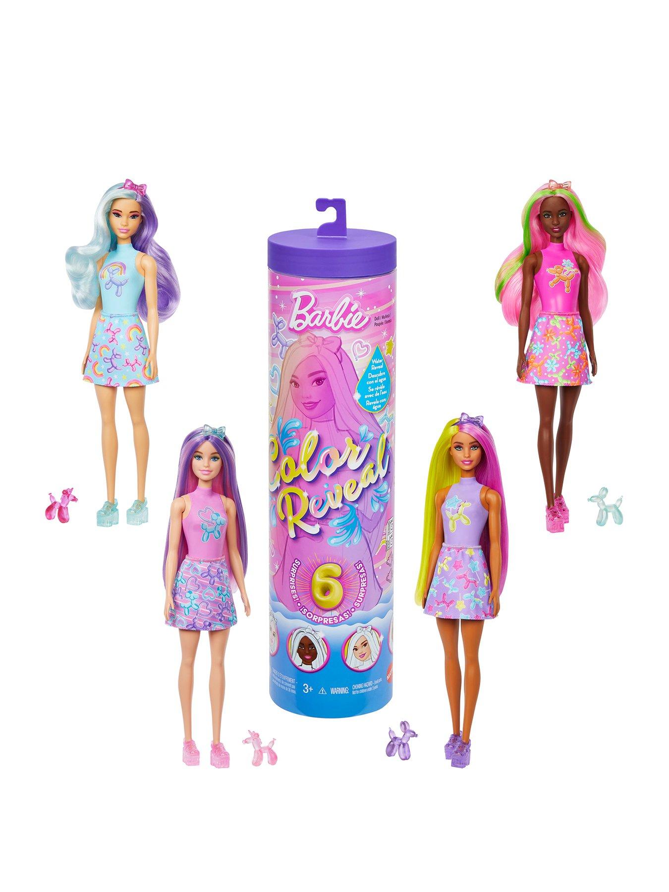 Barbie Barbie Color Reveal Balloon Animals Series Doll  &  Accessories with 6 Surprises (Styles May Vary)