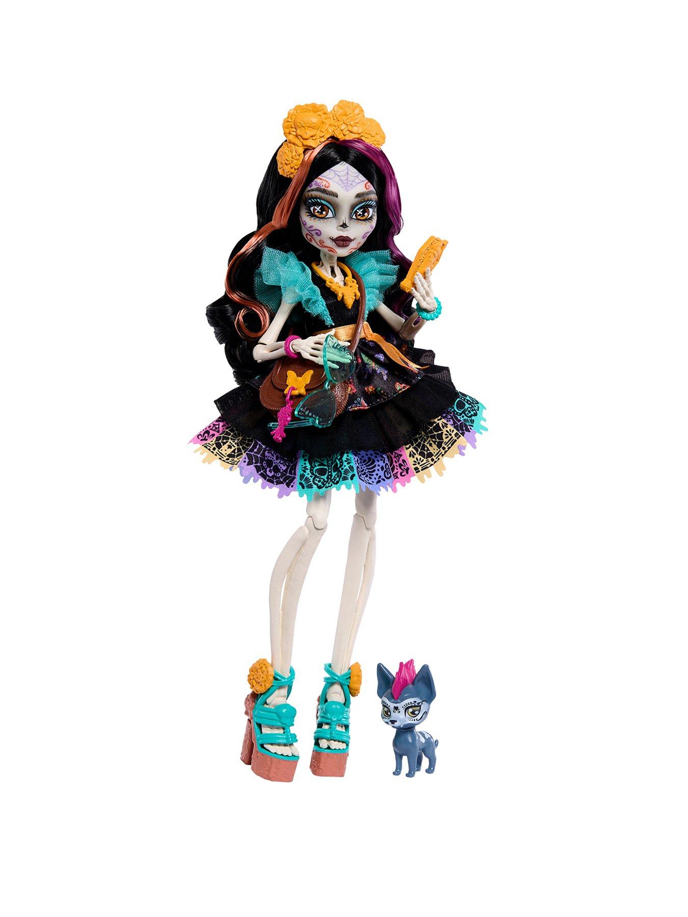 Monster High Skelita Calaveras Fashion Doll in Ruffled Dress