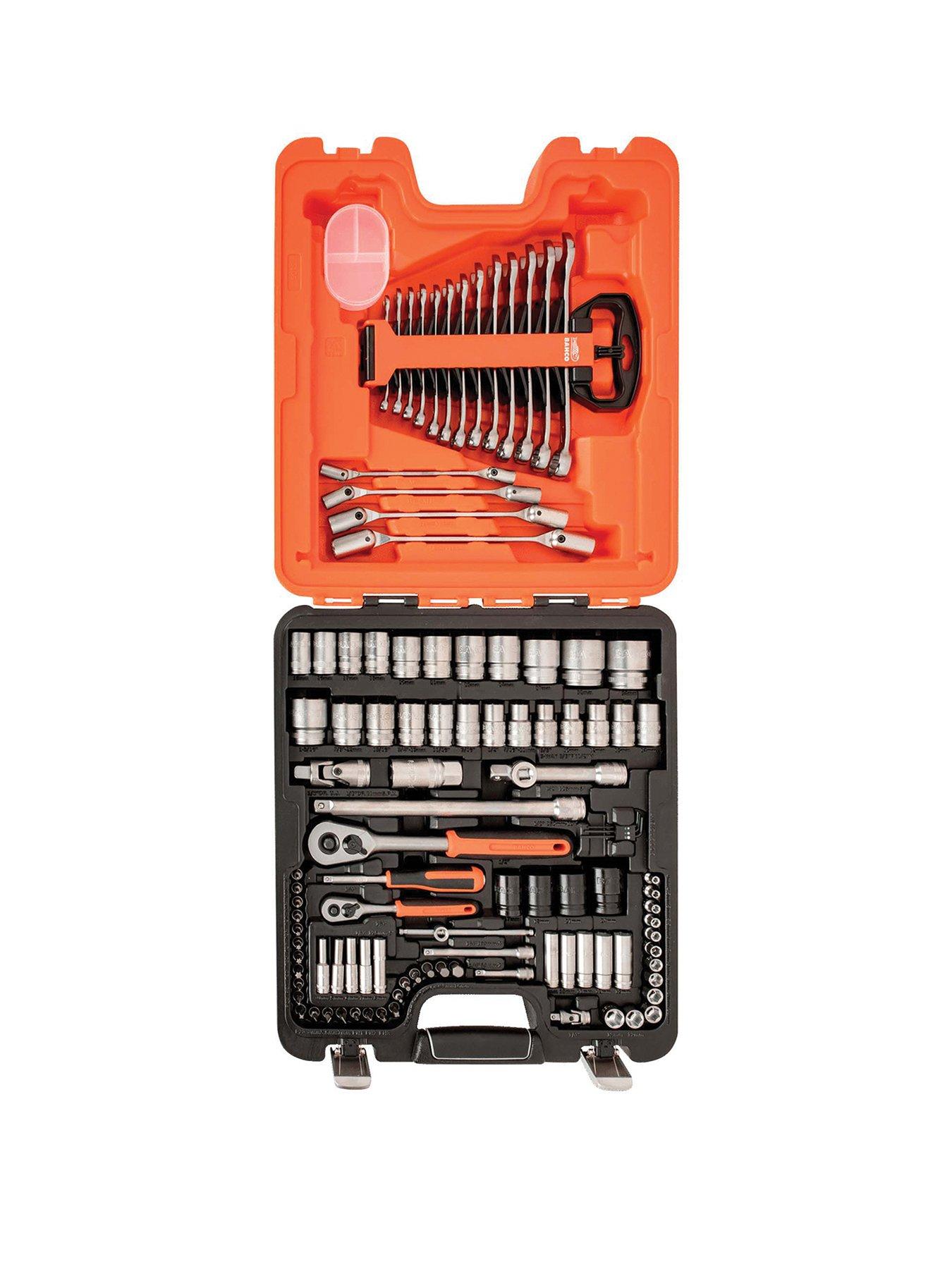Bahco S106 1/4in &1/2in DriveSocket & Spanner Set, 106 Piece