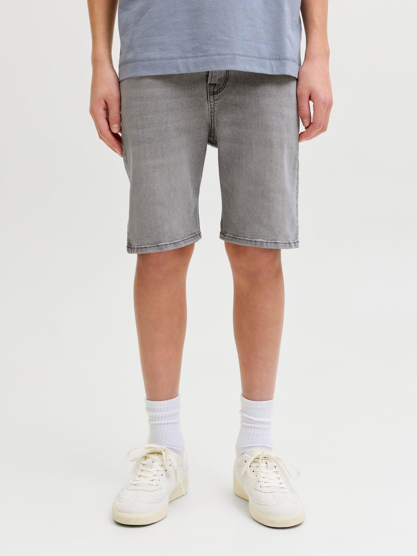 Jack & Jones Junior Boys Rick Denim Shorts - Grey