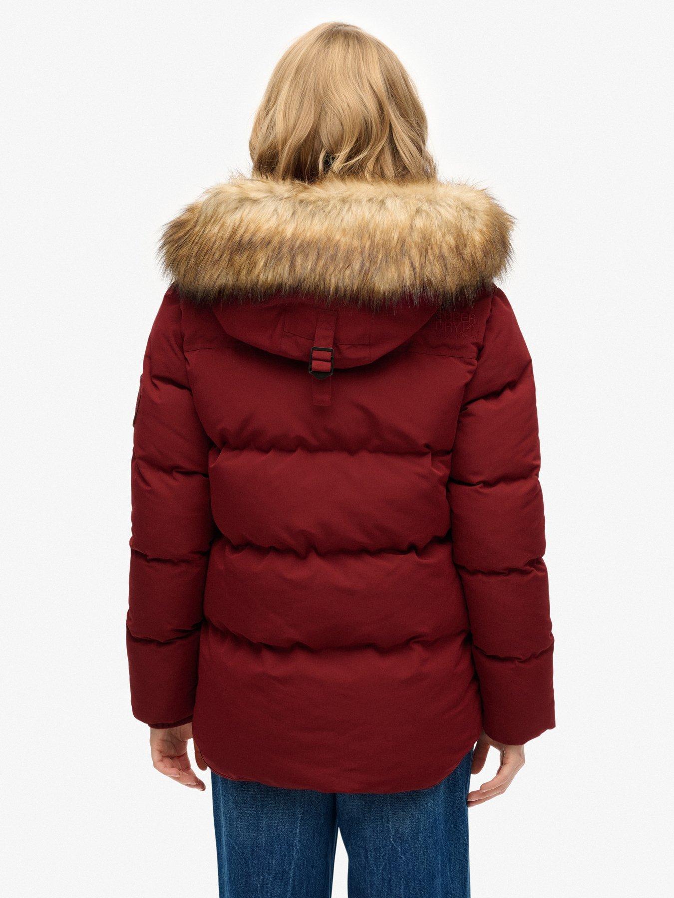 Image 2 of 7 of Superdry Everest 5 Baffle Puffer Jacket - Stanton Red