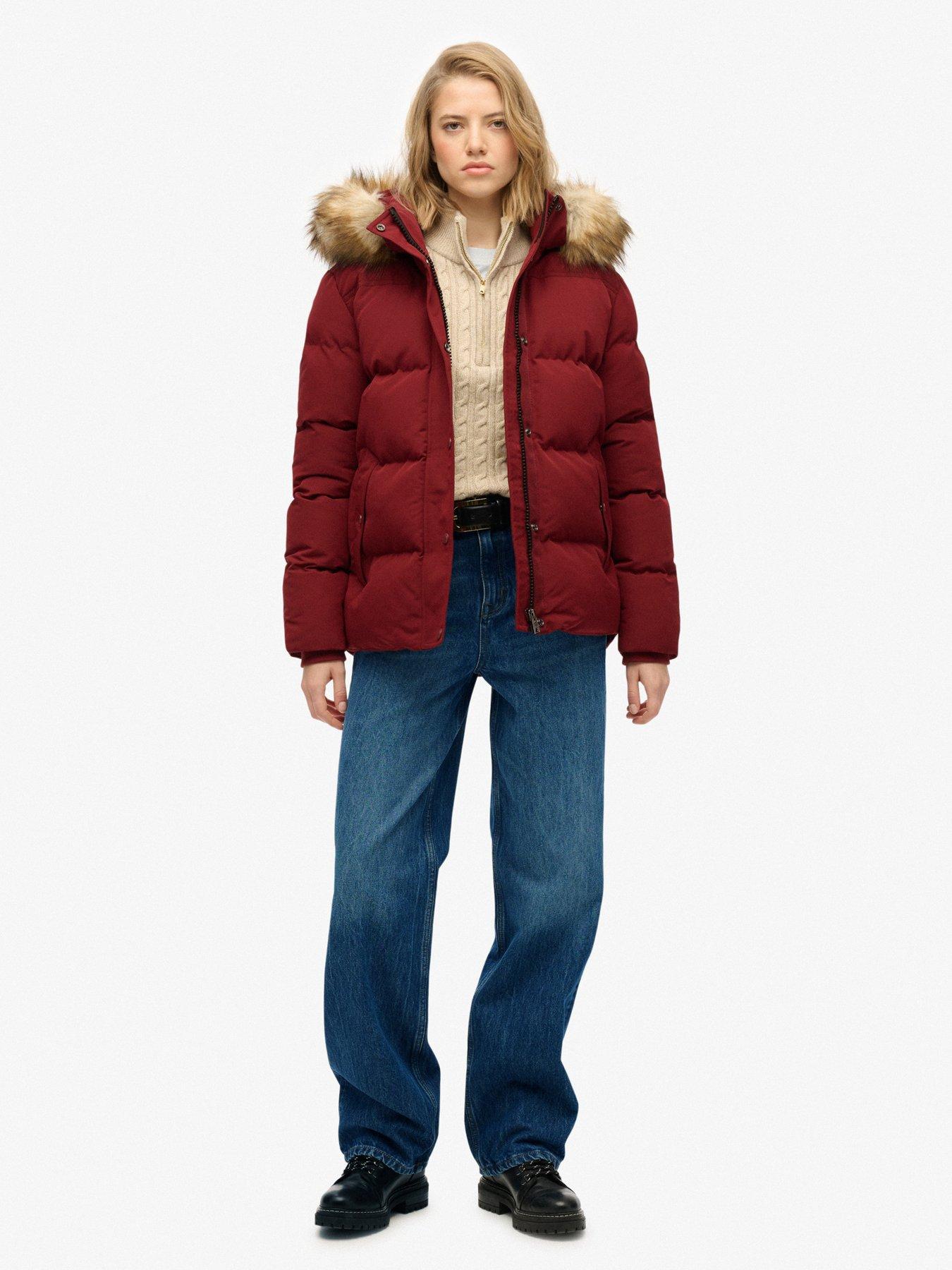 Image 3 of 7 of Superdry Everest 5 Baffle Puffer Jacket - Stanton Red