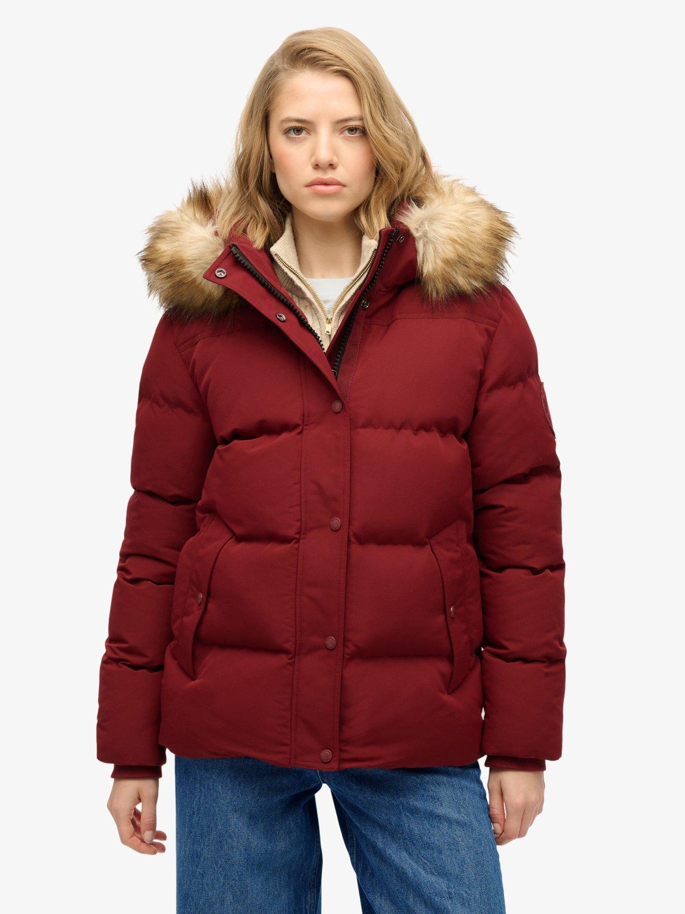 Image 5 of 7 of Superdry Everest 5 Baffle Puffer Jacket - Stanton Red